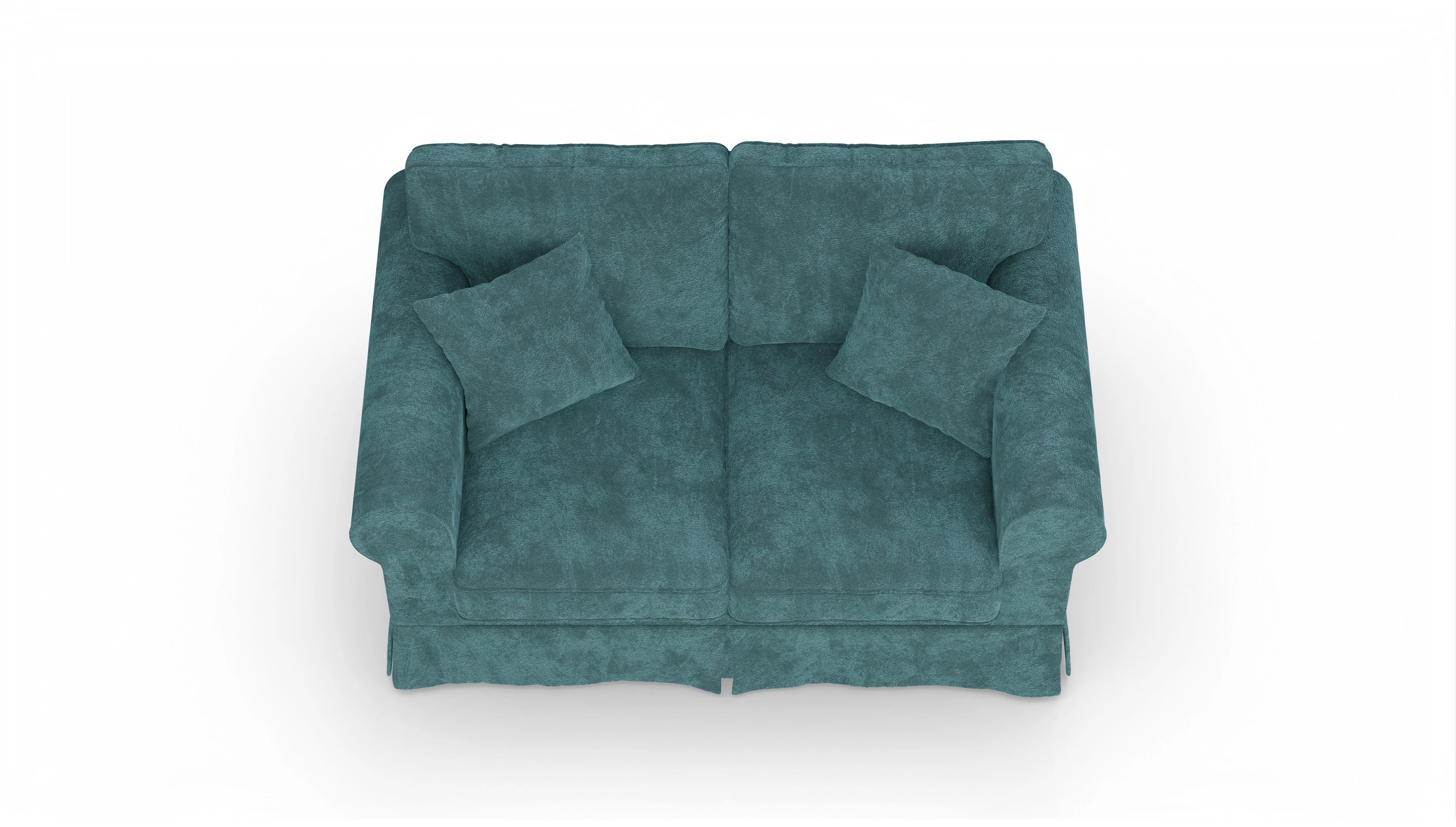 Ansicht des Produktes ParkSlope 2-Sitzer in Stoff blau