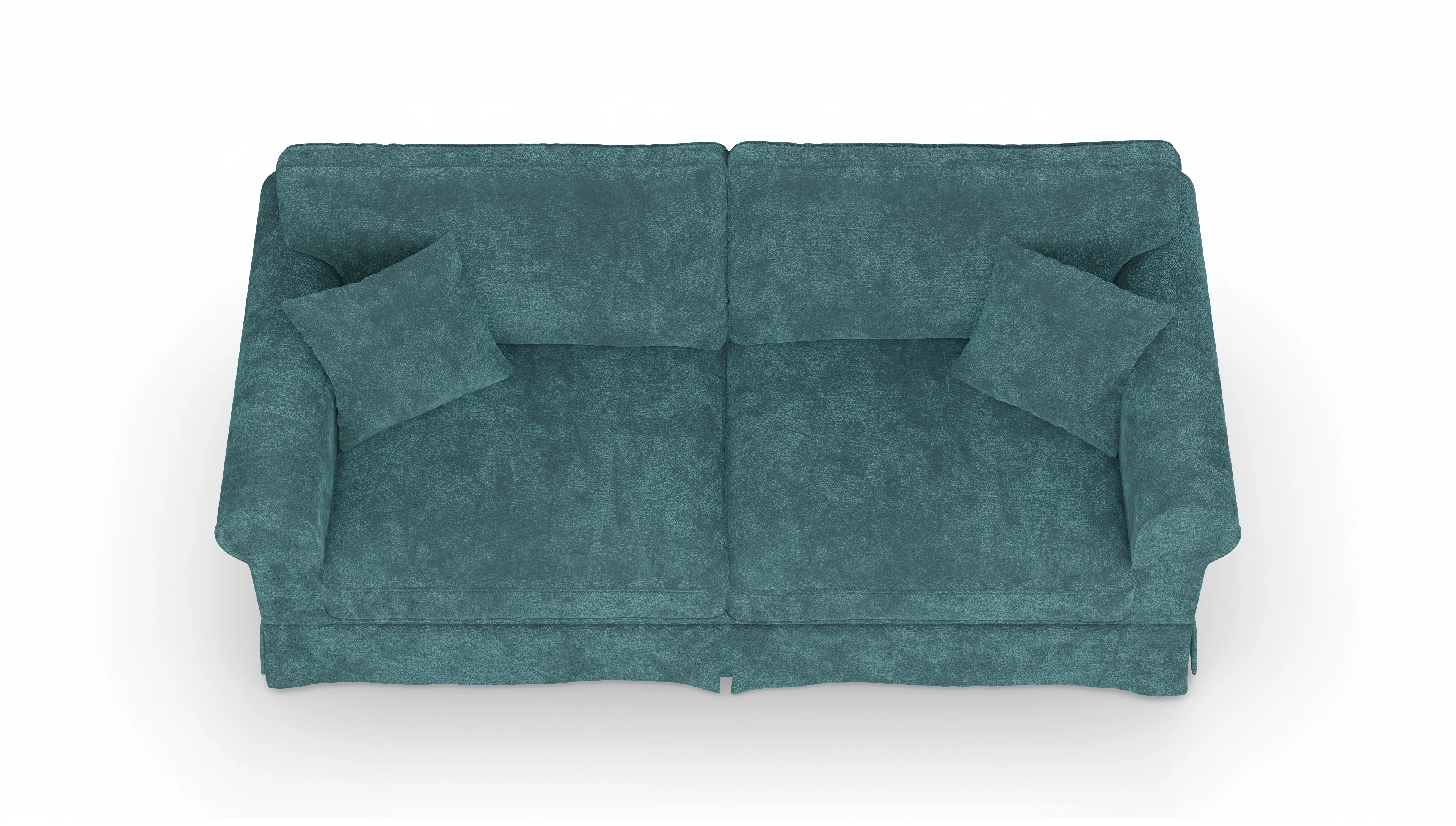 Ansicht des Produktes ParkSlope 3-Sitzer in Stoff blau