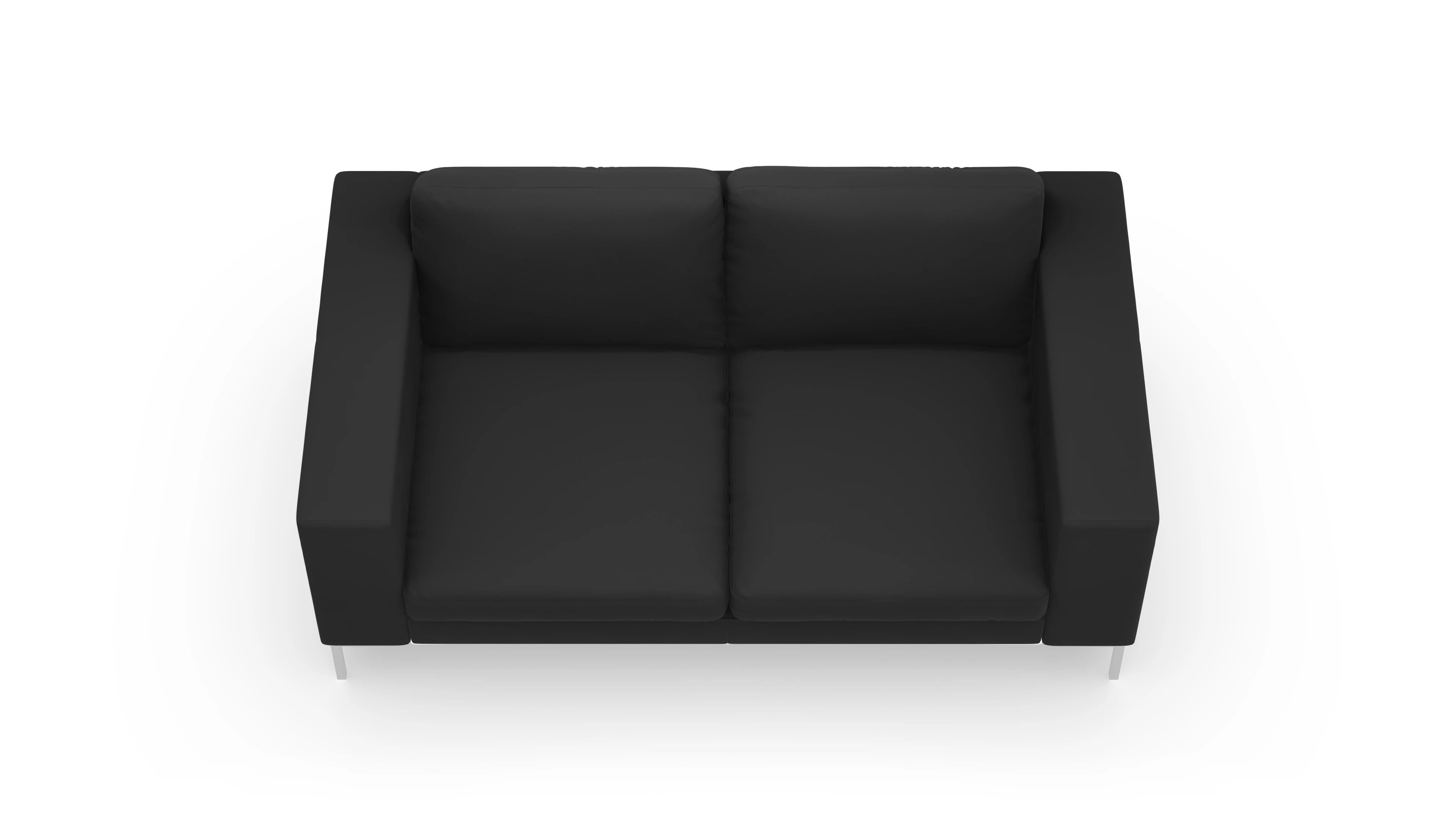 Ansicht des Produktes Paludan 2-Sitzer in Leder schwarz