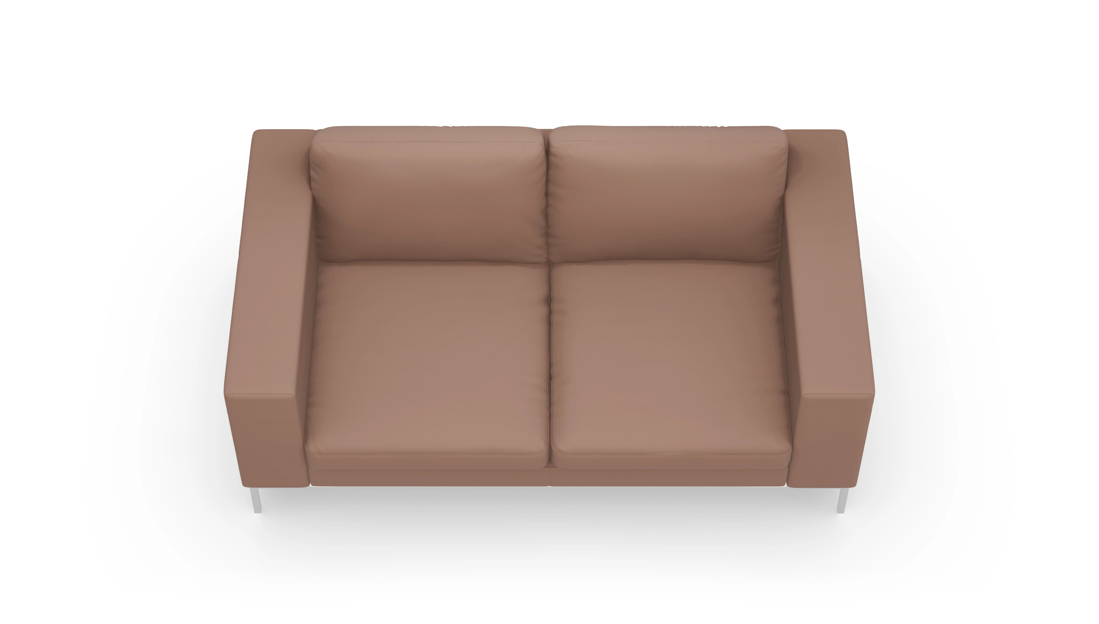 Paludan Ledersofa Ansicht des Produktes Paludan 2-Sitzer in Leder braun