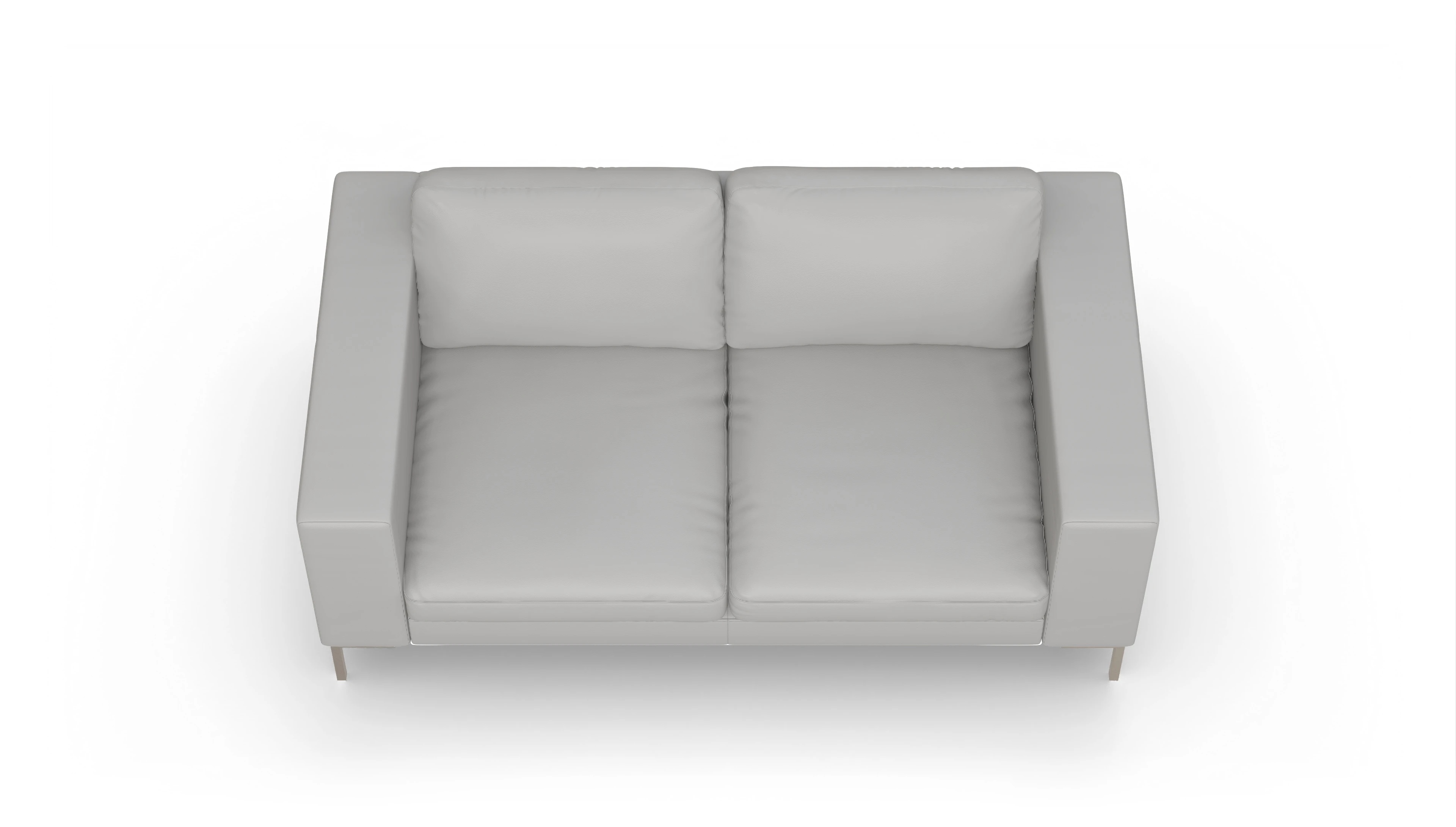Ansicht des Produktes Paludan 2-Sitzer in Leder weiß