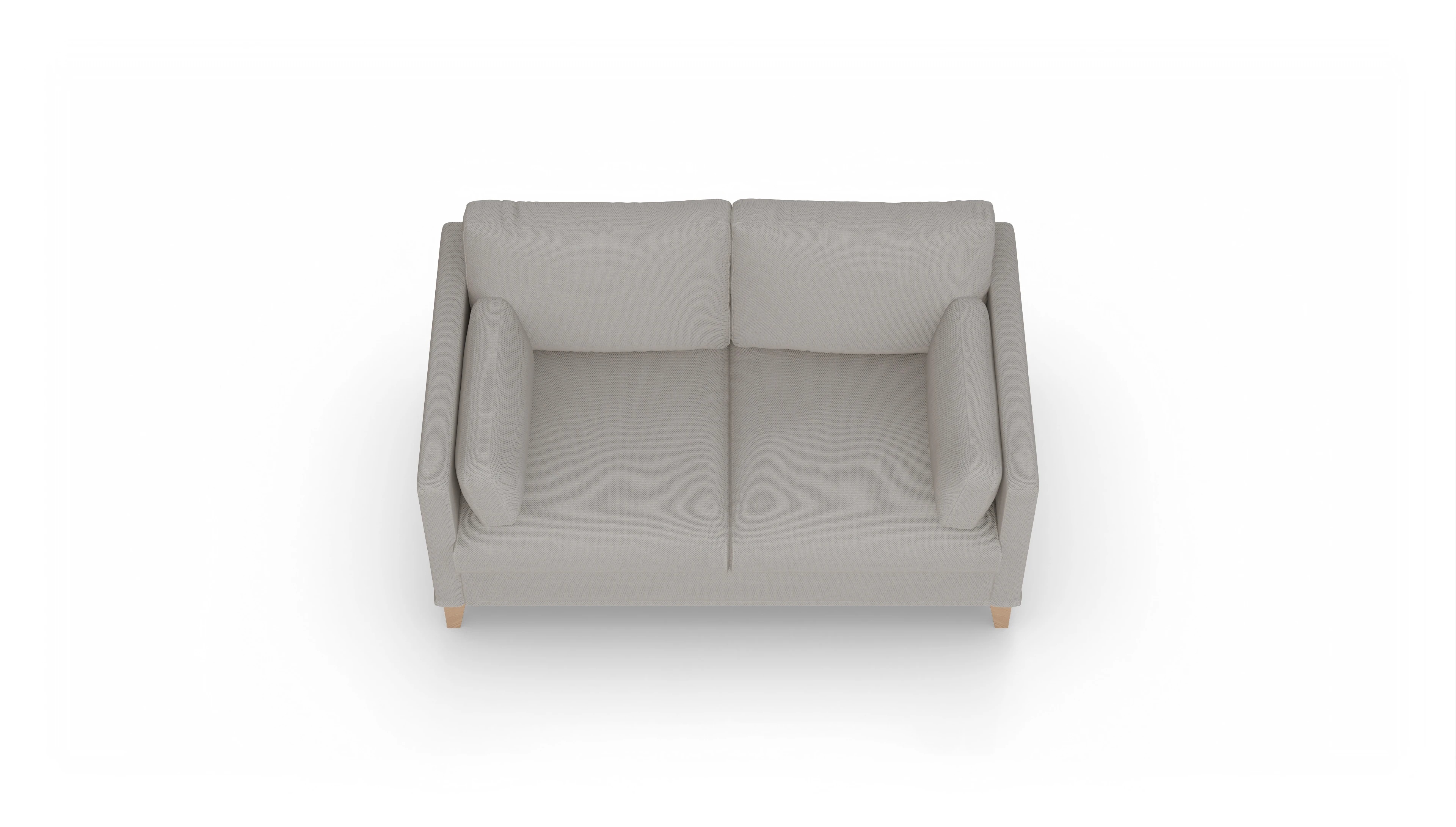 Ansicht des Produktes Jensen 2-Sitzer in Stoff weiß