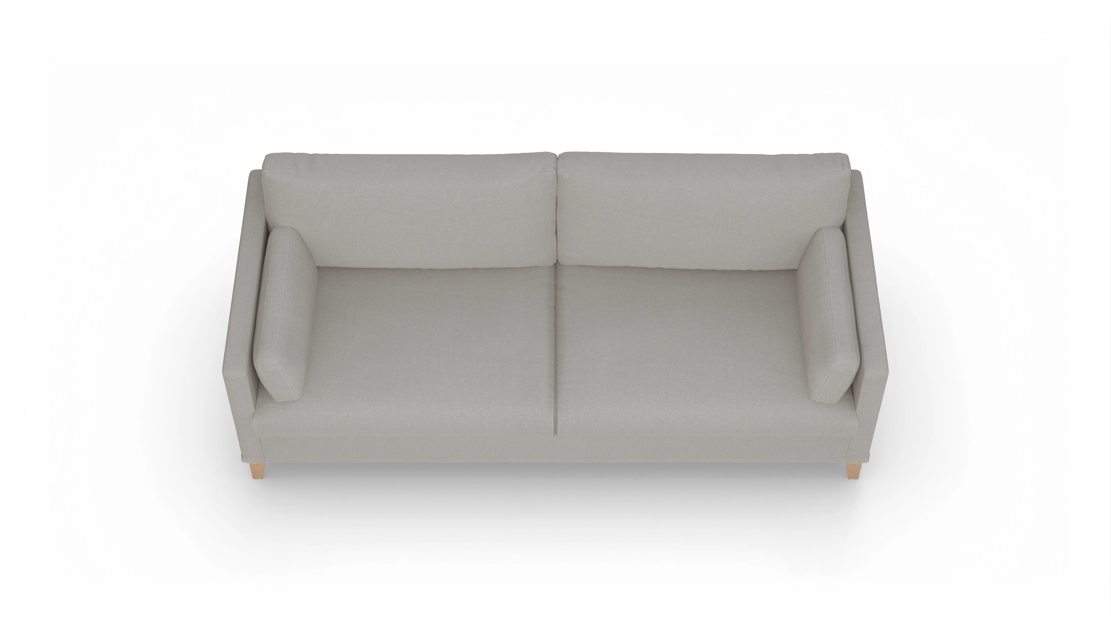 Ansicht des Produktes Jensen 3-Sitzer in Stoff weiß