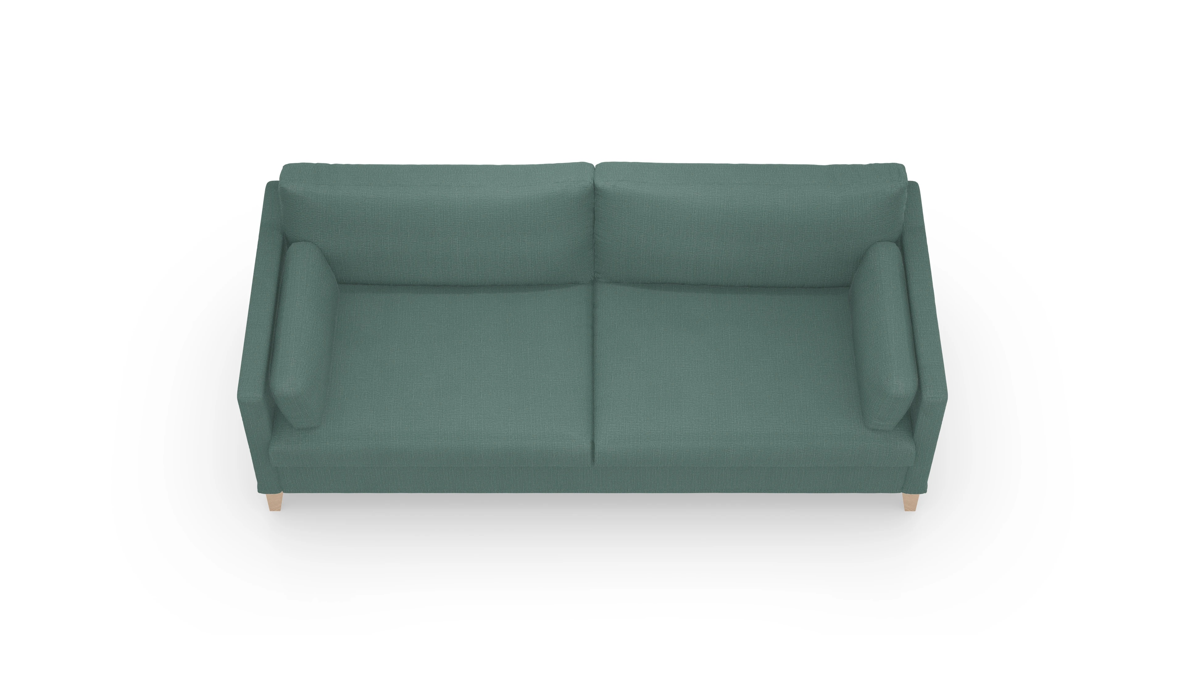 Jensen Hussensofa Ansicht des Produktes Jensen 3-Sitzer in Stoff blau