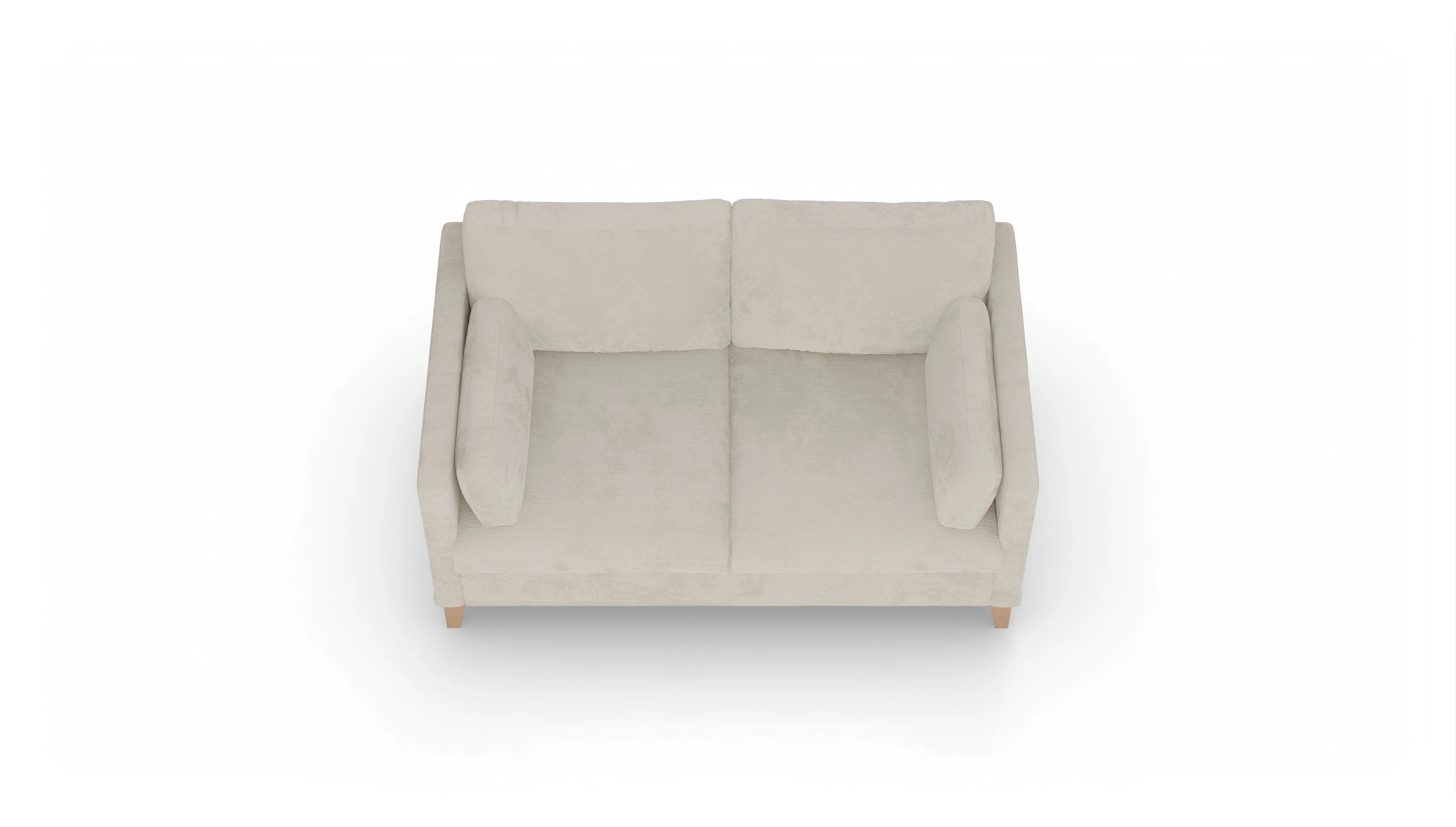 Ansicht des Produktes Jensen 2-Sitzer in Cord weiß