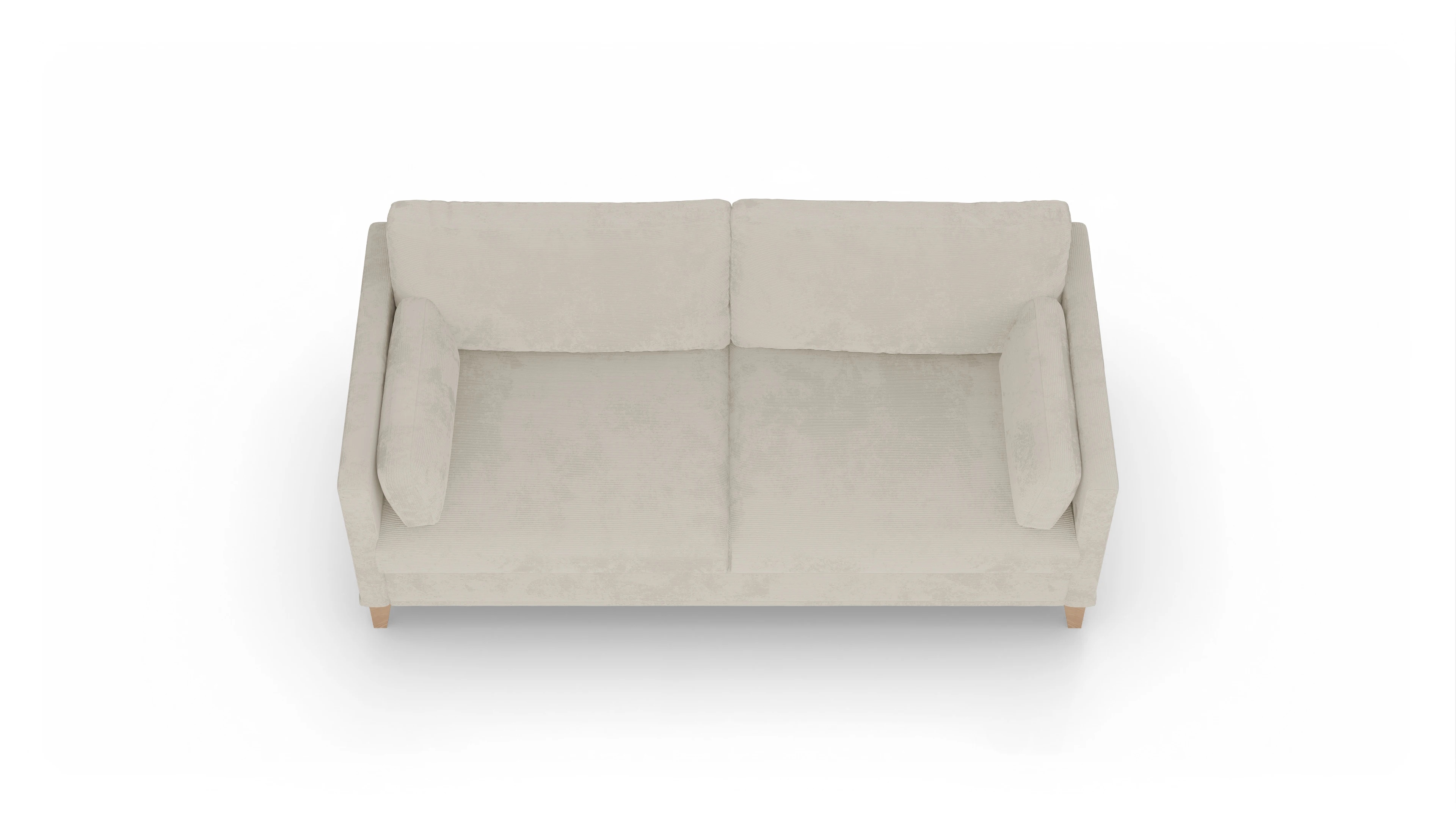 Ansicht des Produktes Jensen 2,5-Sitzer in Cord weiß