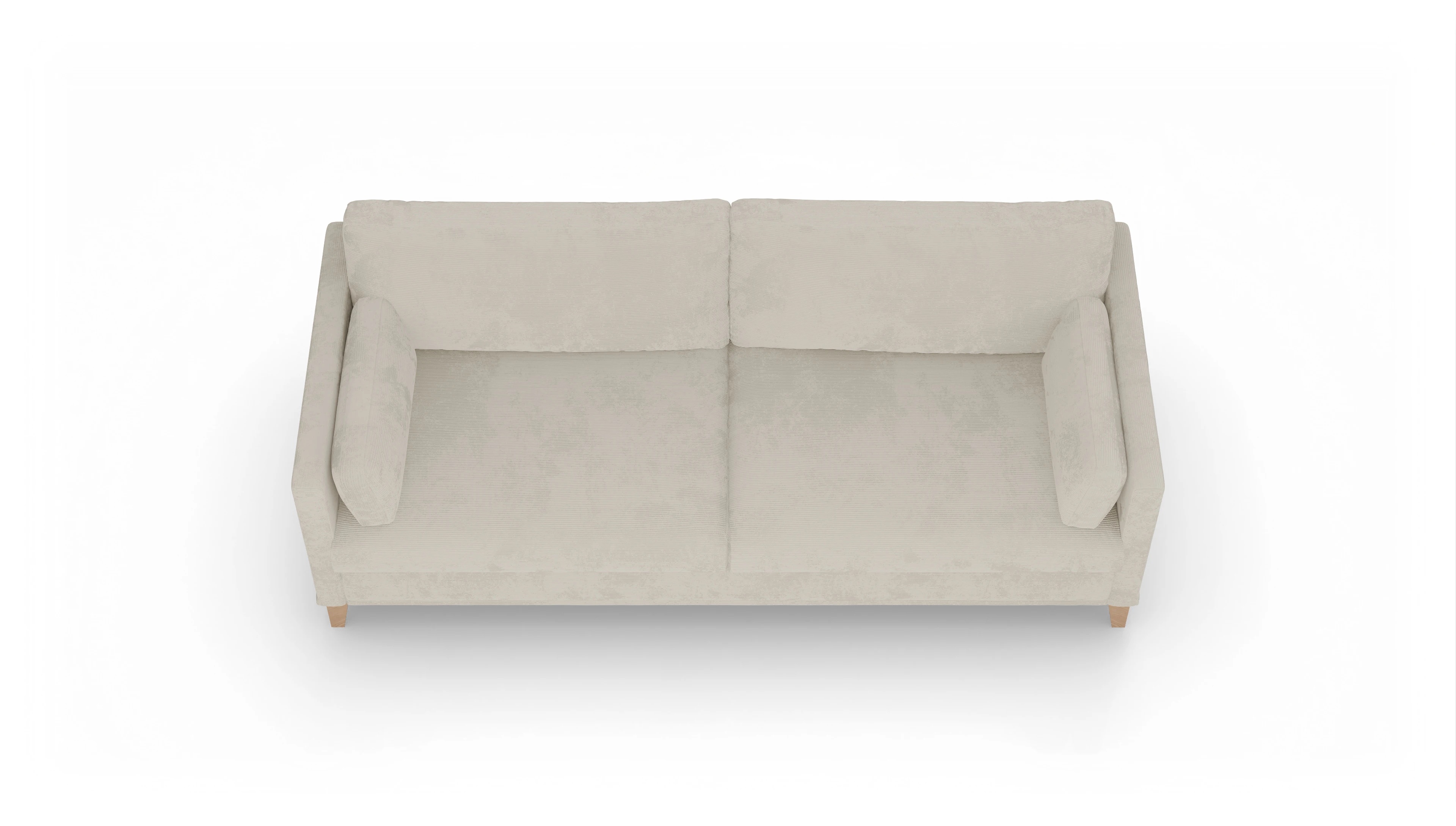 Ansicht des Produktes Jensen 3-Sitzer in Cord weiß