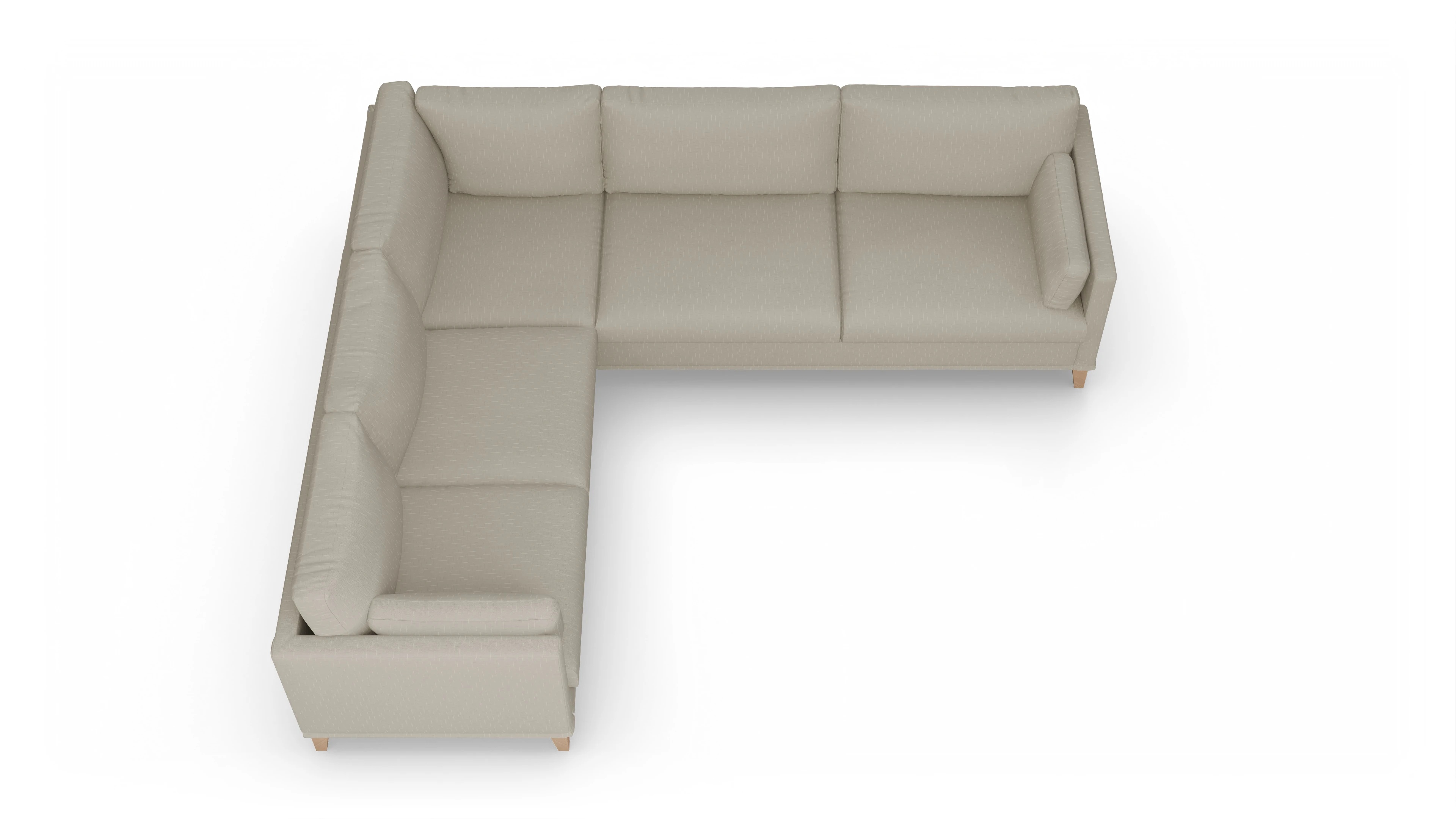 Ansicht des Produktes Jensen Ecksofa Links in Stoff weiß