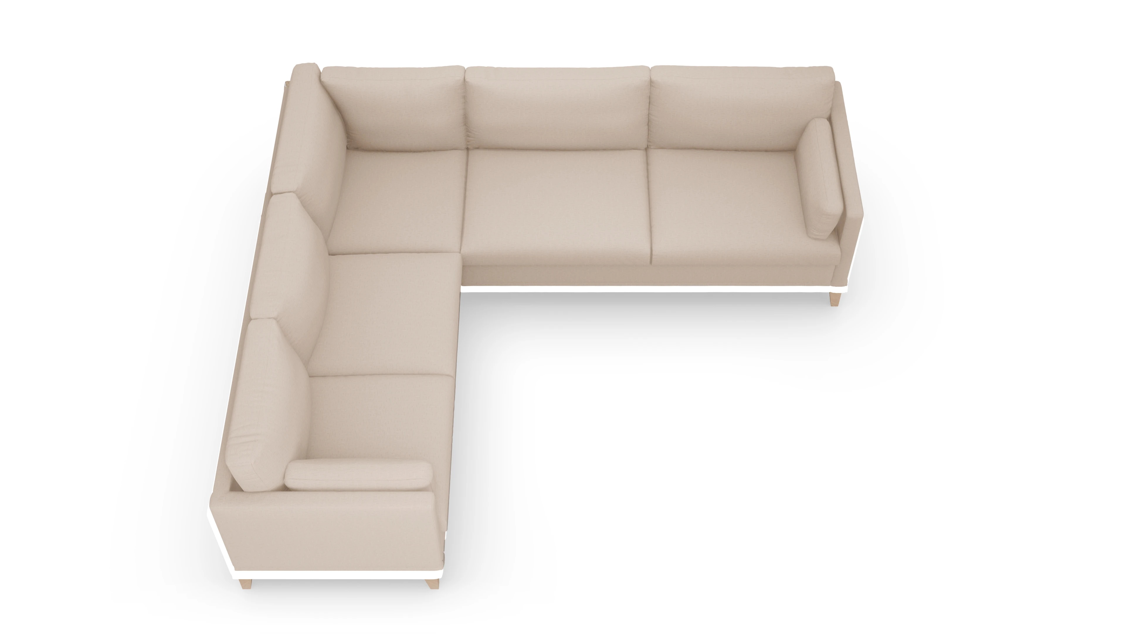 Ansicht des Produktes Jensen Ecksofa Links in Stoff beige