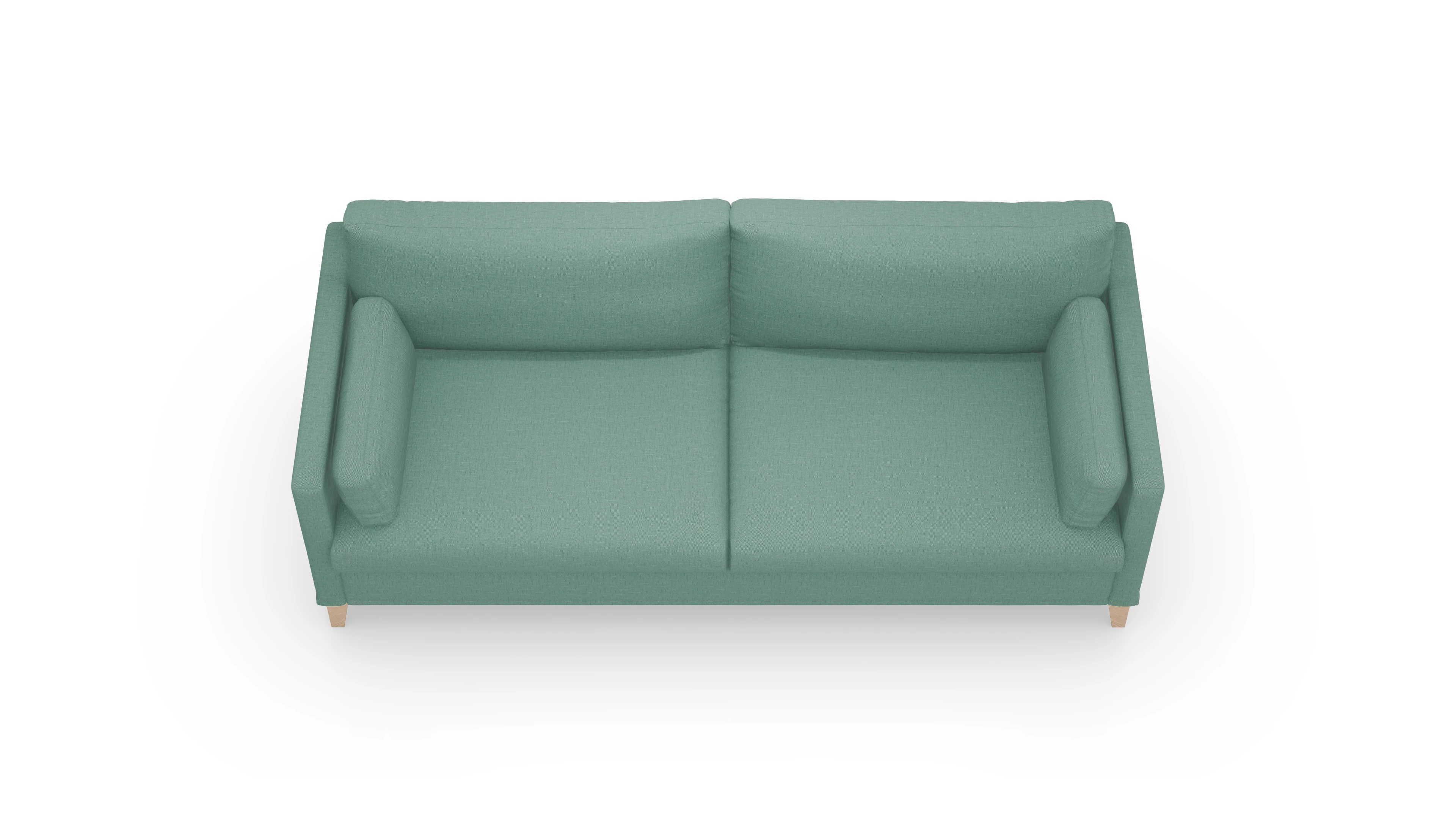 Jensen Hussensofa Ansicht des Produktes Jensen 3-Sitzer in Stoff blau