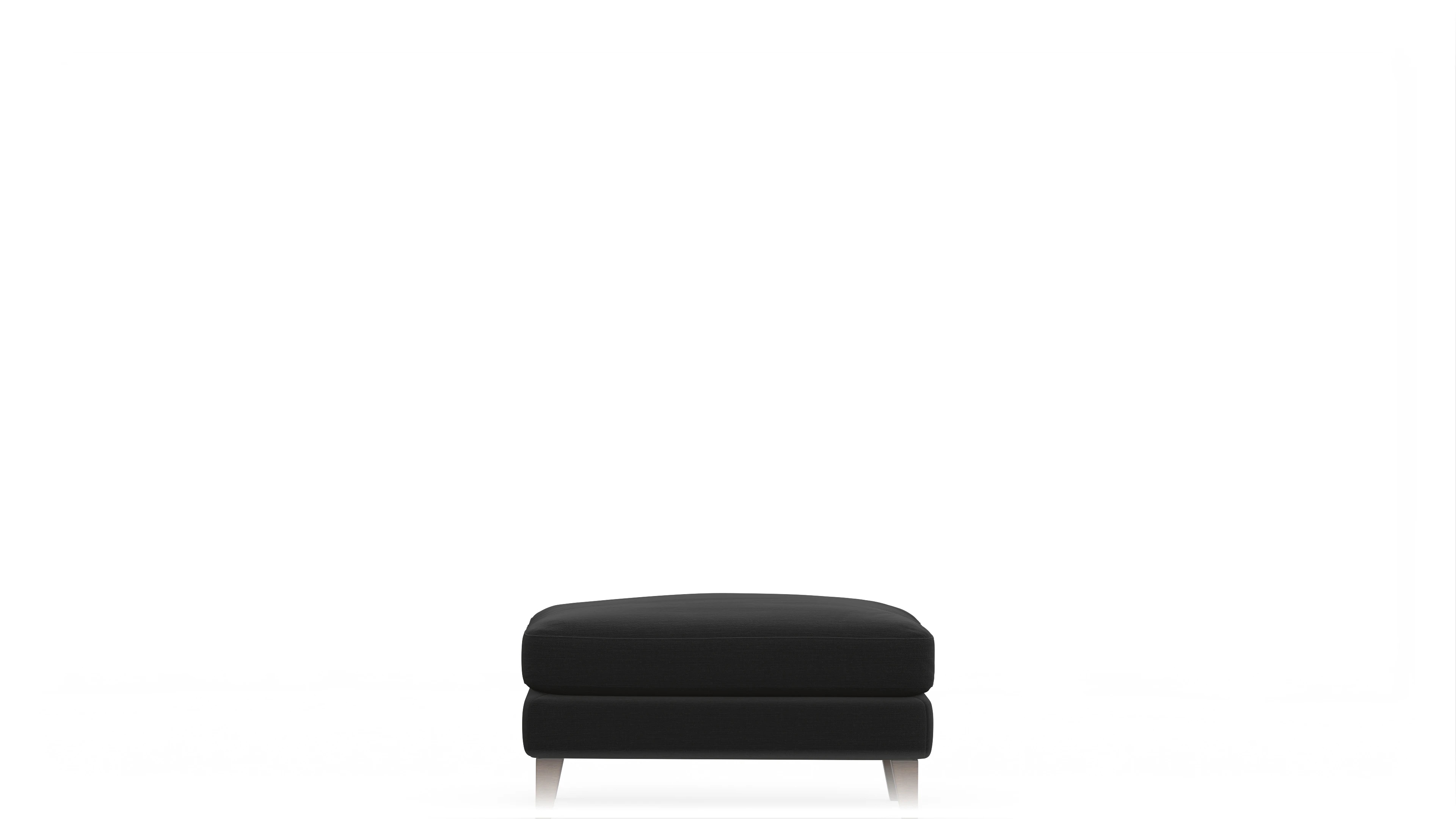 Montes Stoffhocker Ansicht des Produktes Montes Hocker in Stoff schwarz