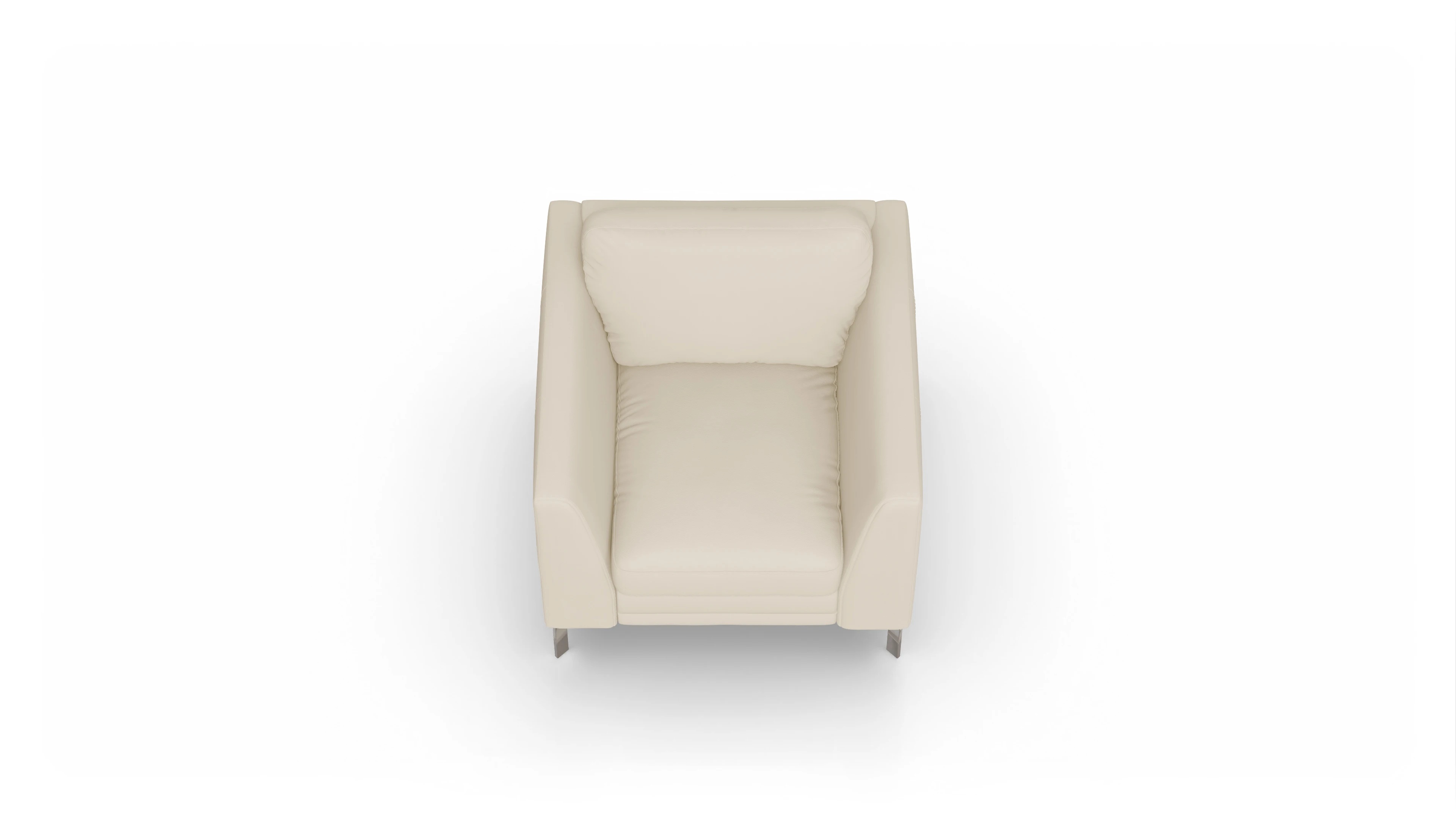 Ansicht des Produktes Lexington Sessel in Leder weiß