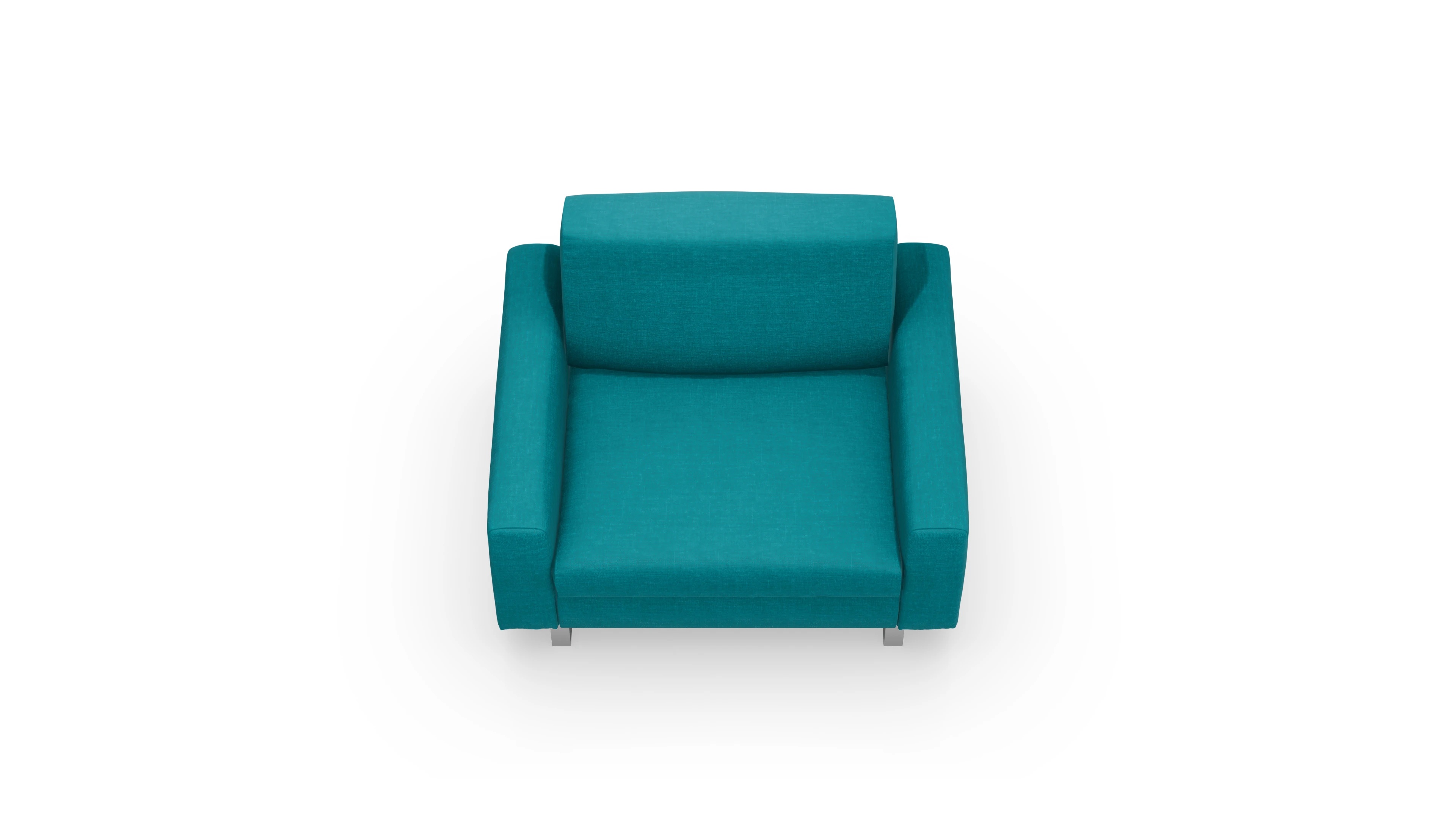 Schlafsessel Fontego in Stoff Ansicht des Produktes Fontego Sessel in Stoff blau