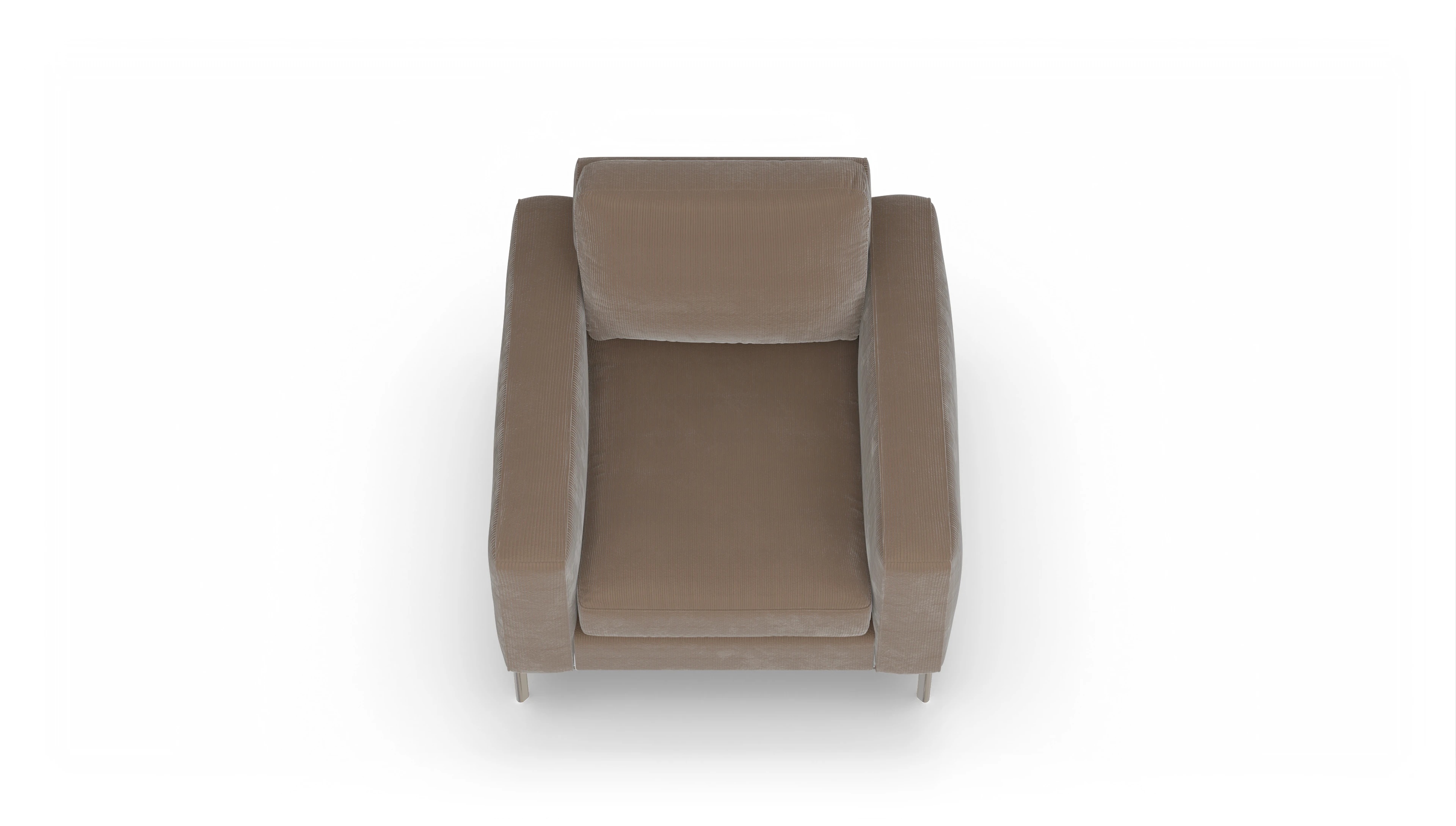 Ansicht des Produktes Pinedo Sessel in Cord braun