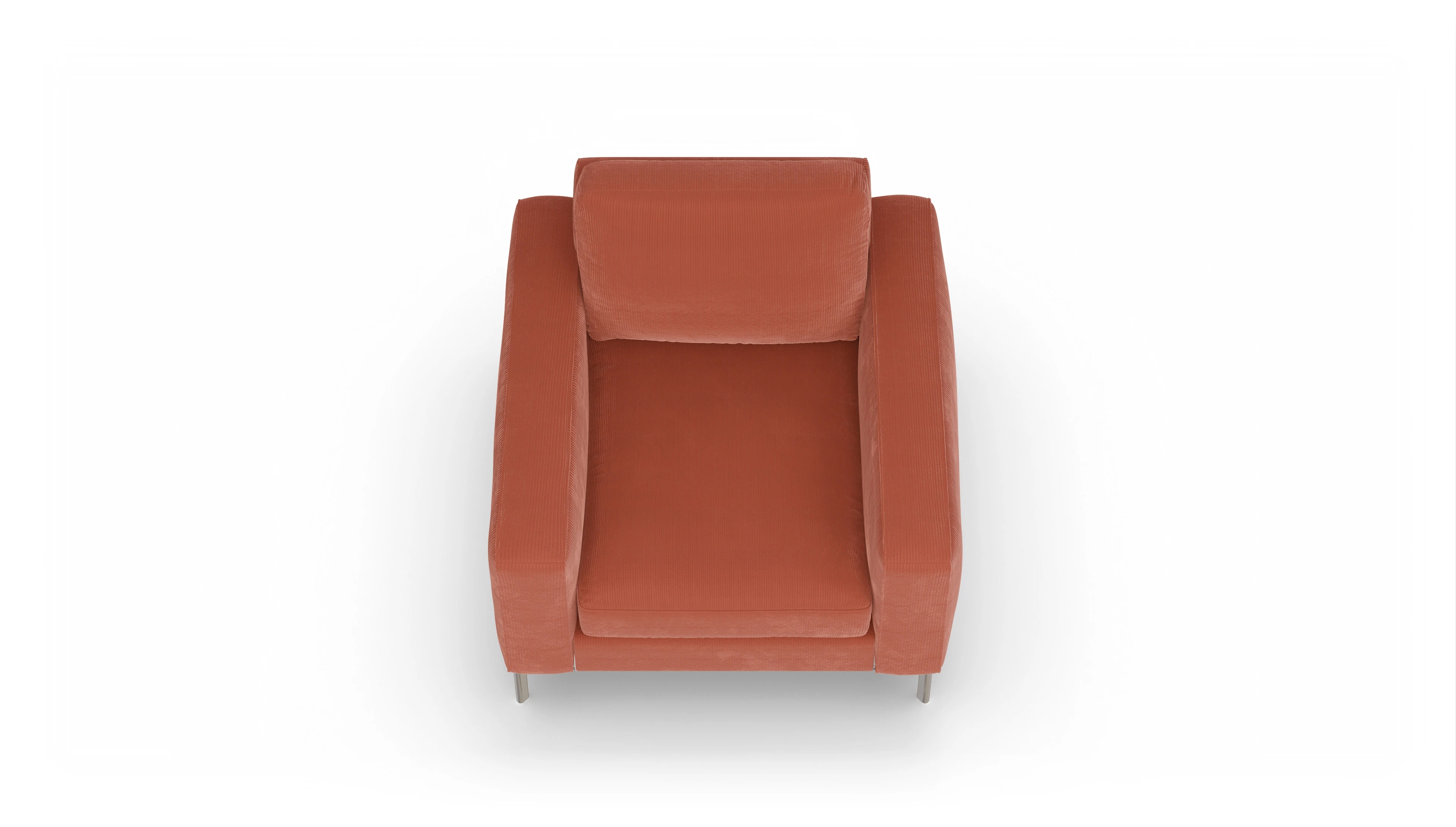 Ansicht des Produktes Pinedo Sessel in Cord orange