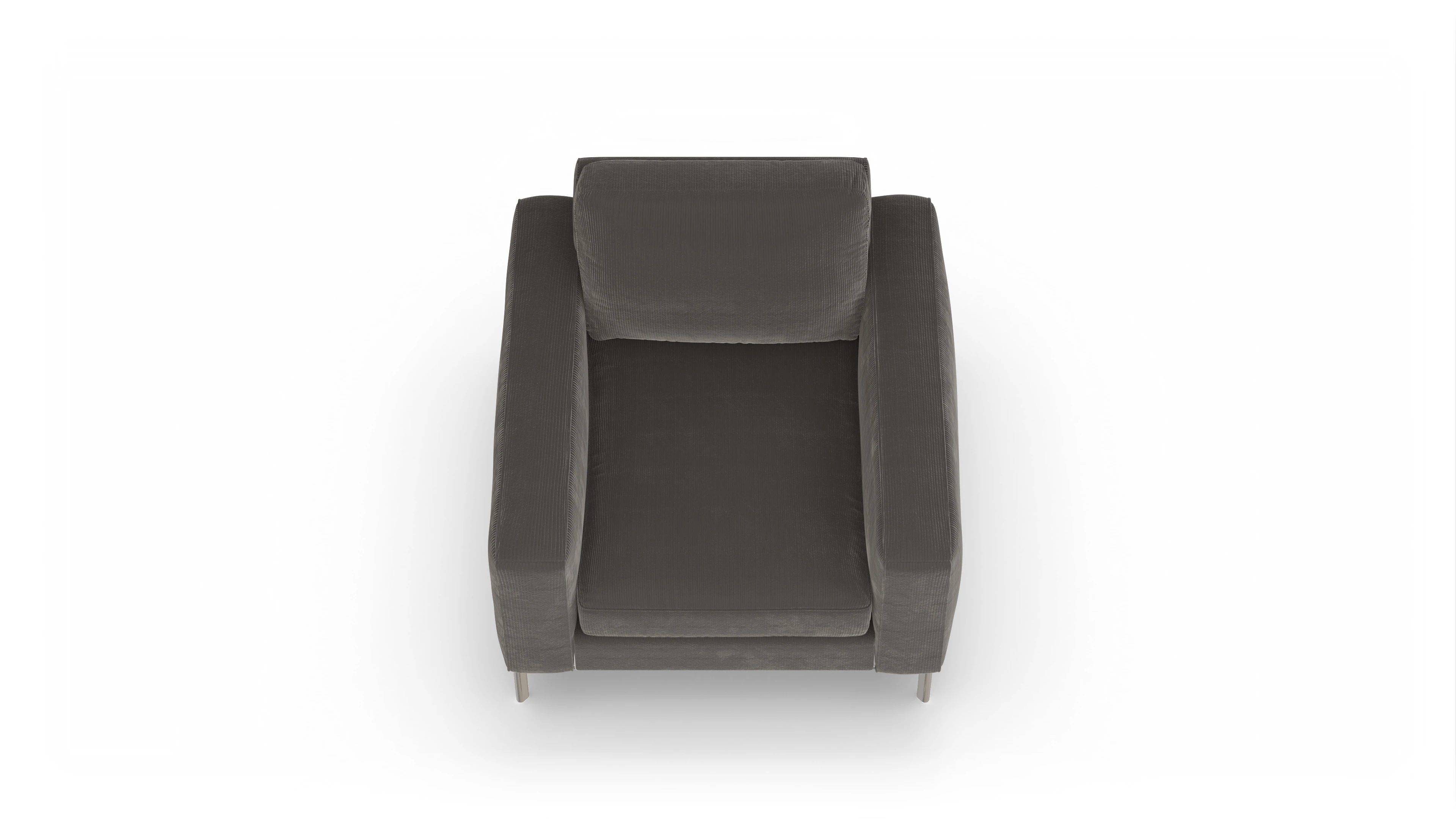 Ansicht des Produktes Pinedo Sessel in Cord schwarz