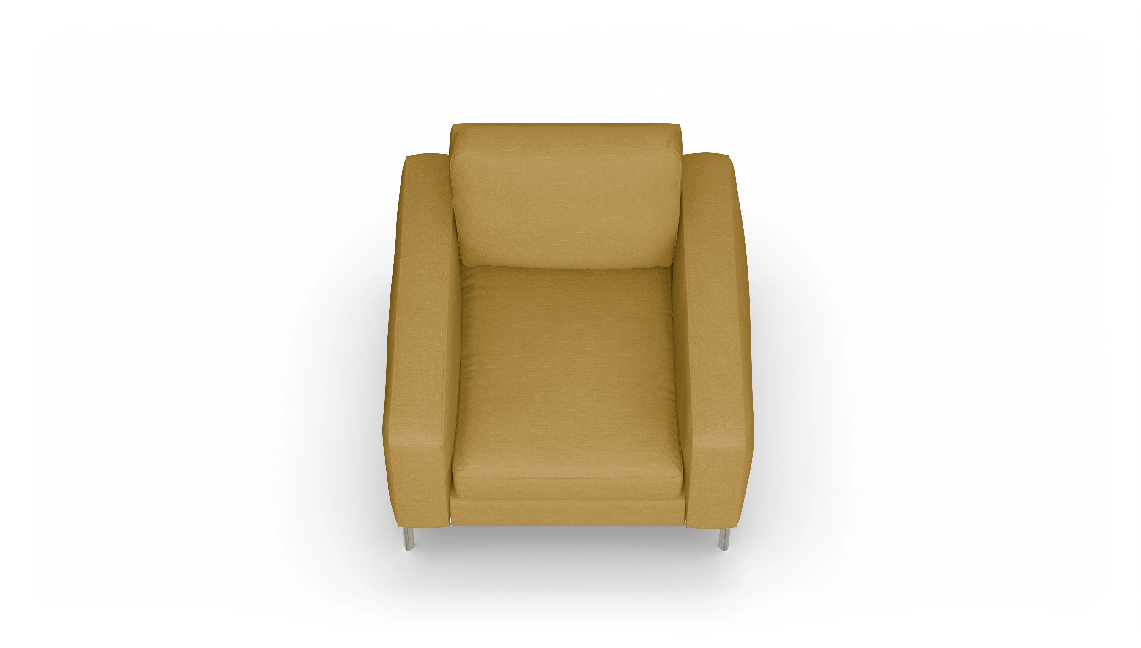 Ansicht des Produktes Pinedo Sessel in Stoff gelb