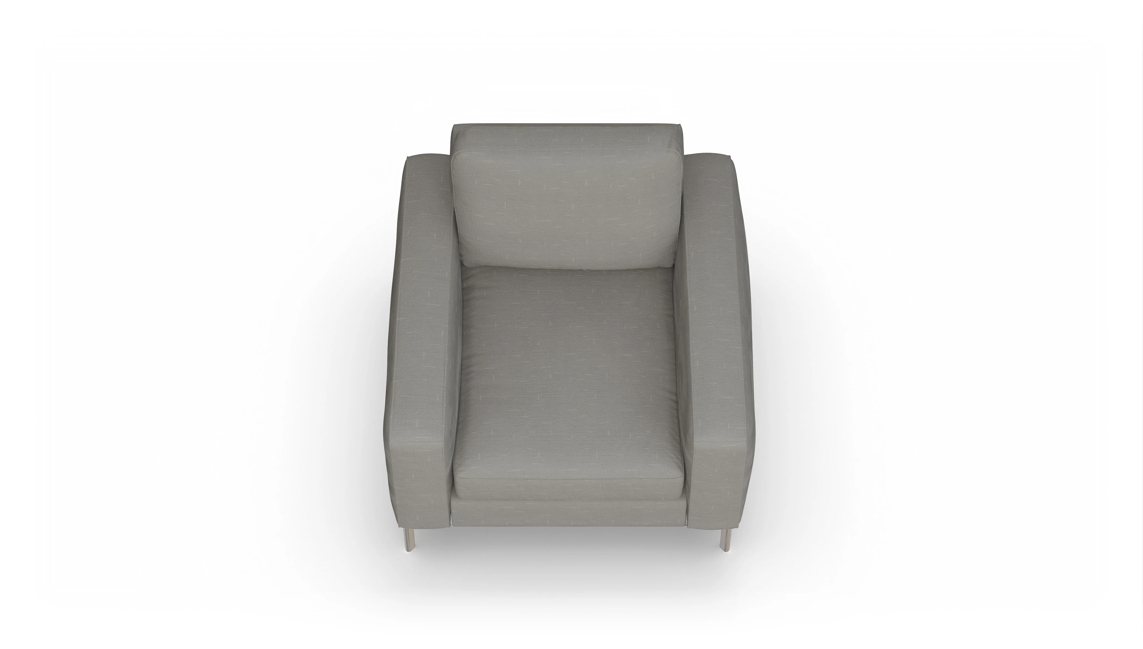 Ansicht des Produktes Pinedo Sessel in Stoff grau