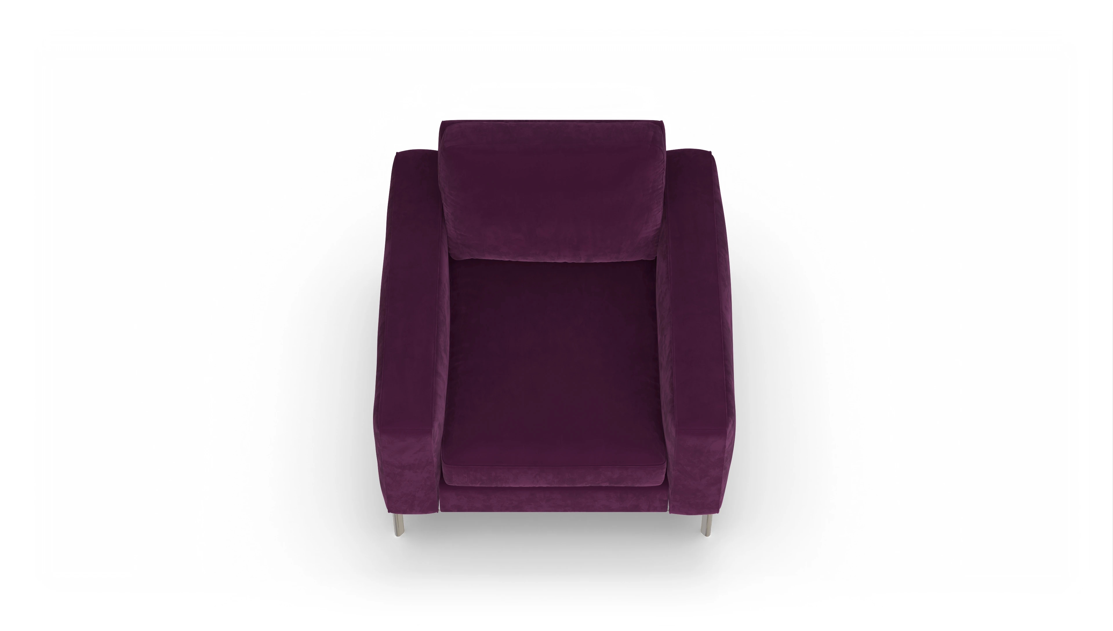 Pinedo Stoffsessel Ansicht des Produktes Pinedo Sessel in Samt rot