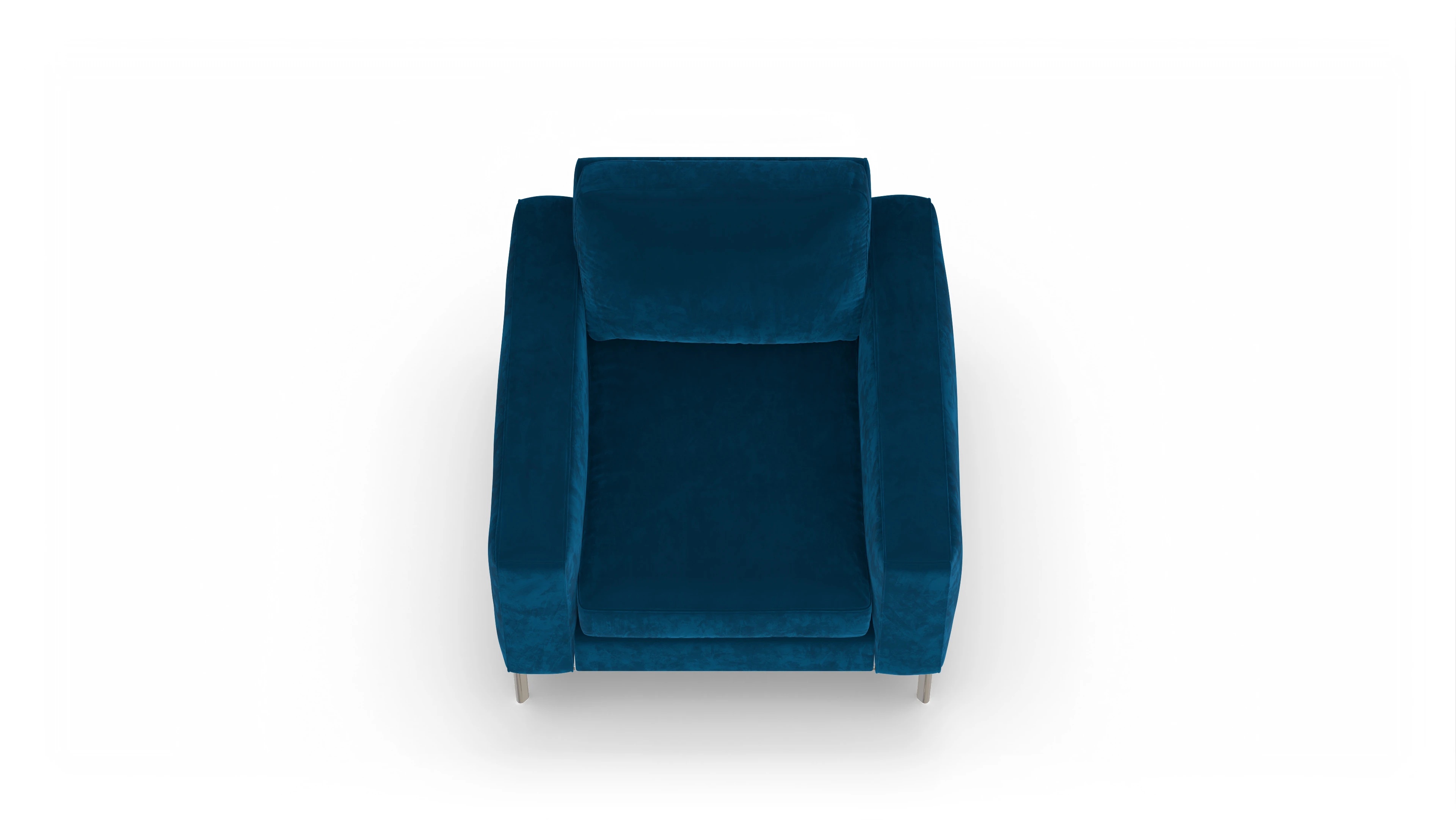 Ansicht des Produktes Pinedo Sessel in Samt blau