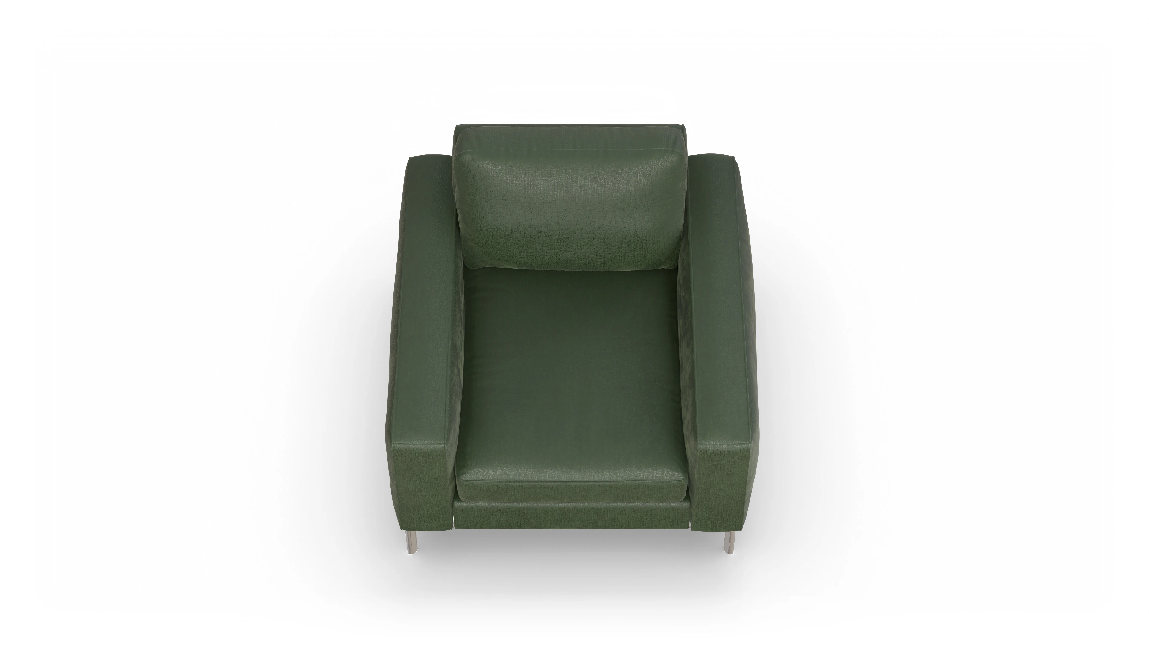 Ansicht des Produktes Pinedo Sessel in Stoff grün