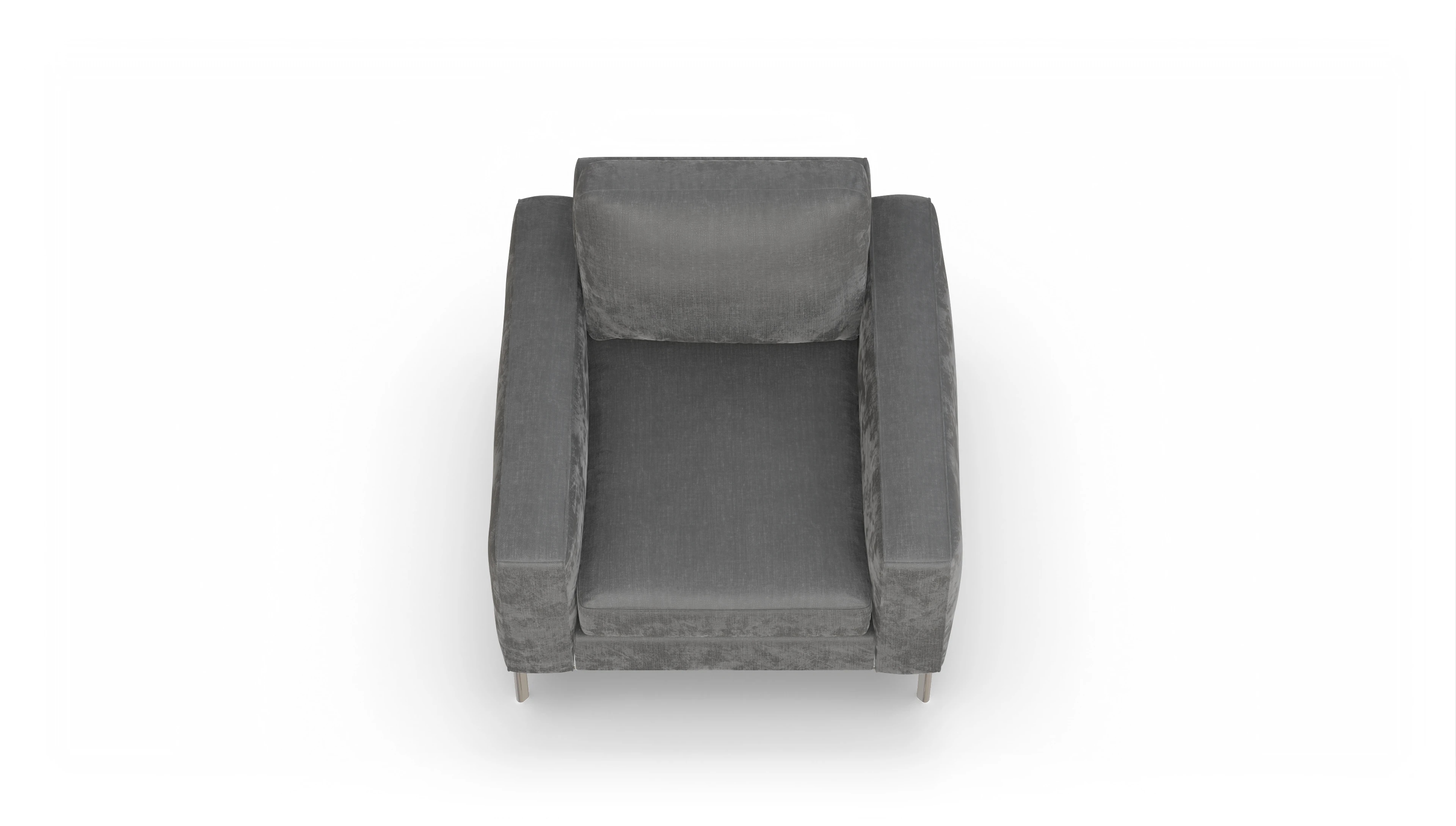 Ansicht des Produktes Pinedo Sessel in Stoff grau