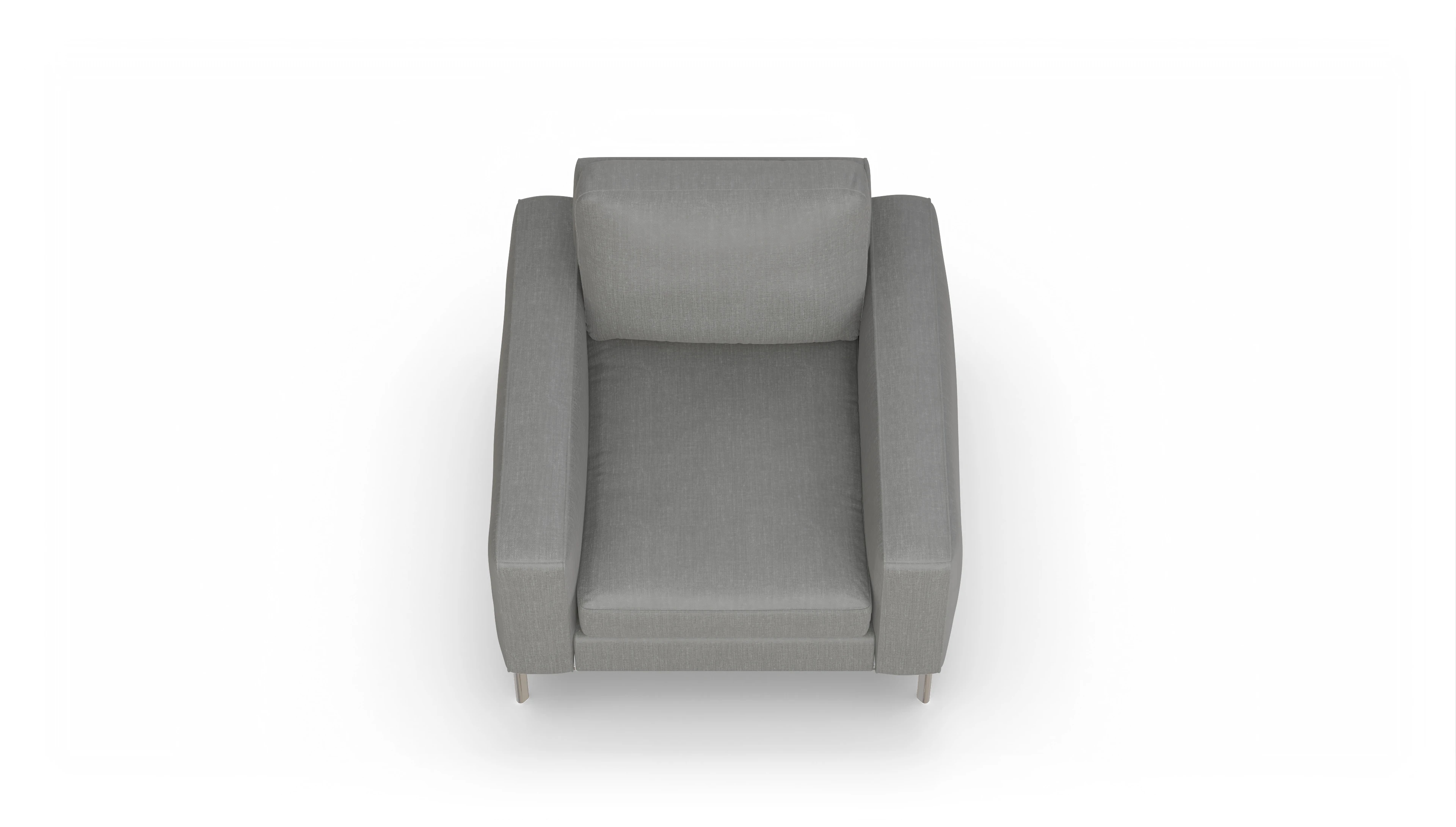Ansicht des Produktes Pinedo Sessel in Stoff grau
