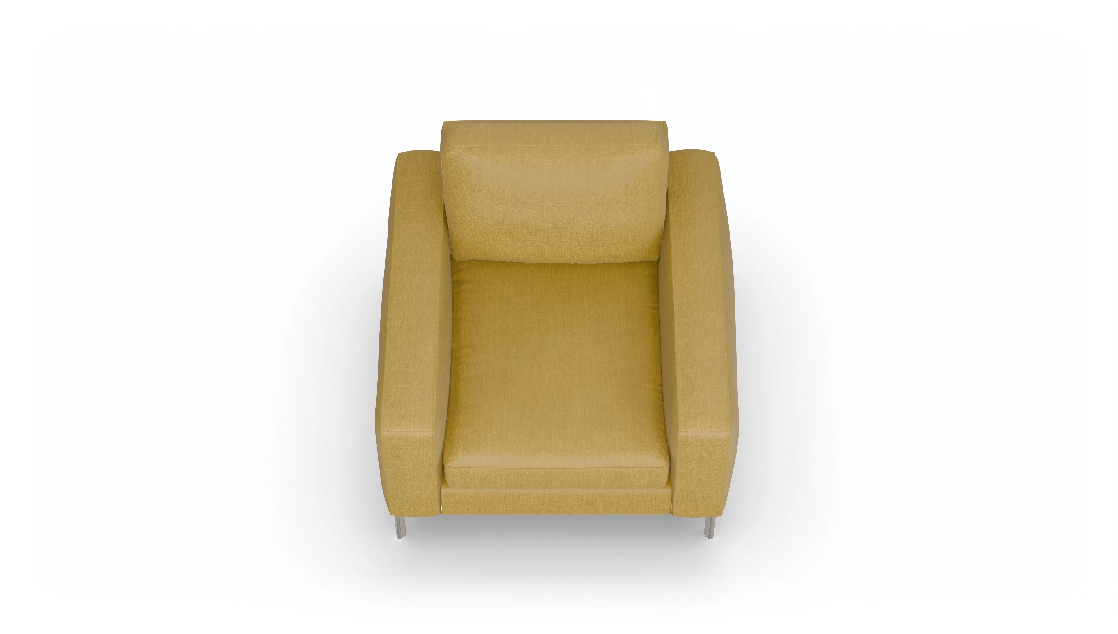Ansicht des Produktes Pinedo Sessel in Stoff gelb