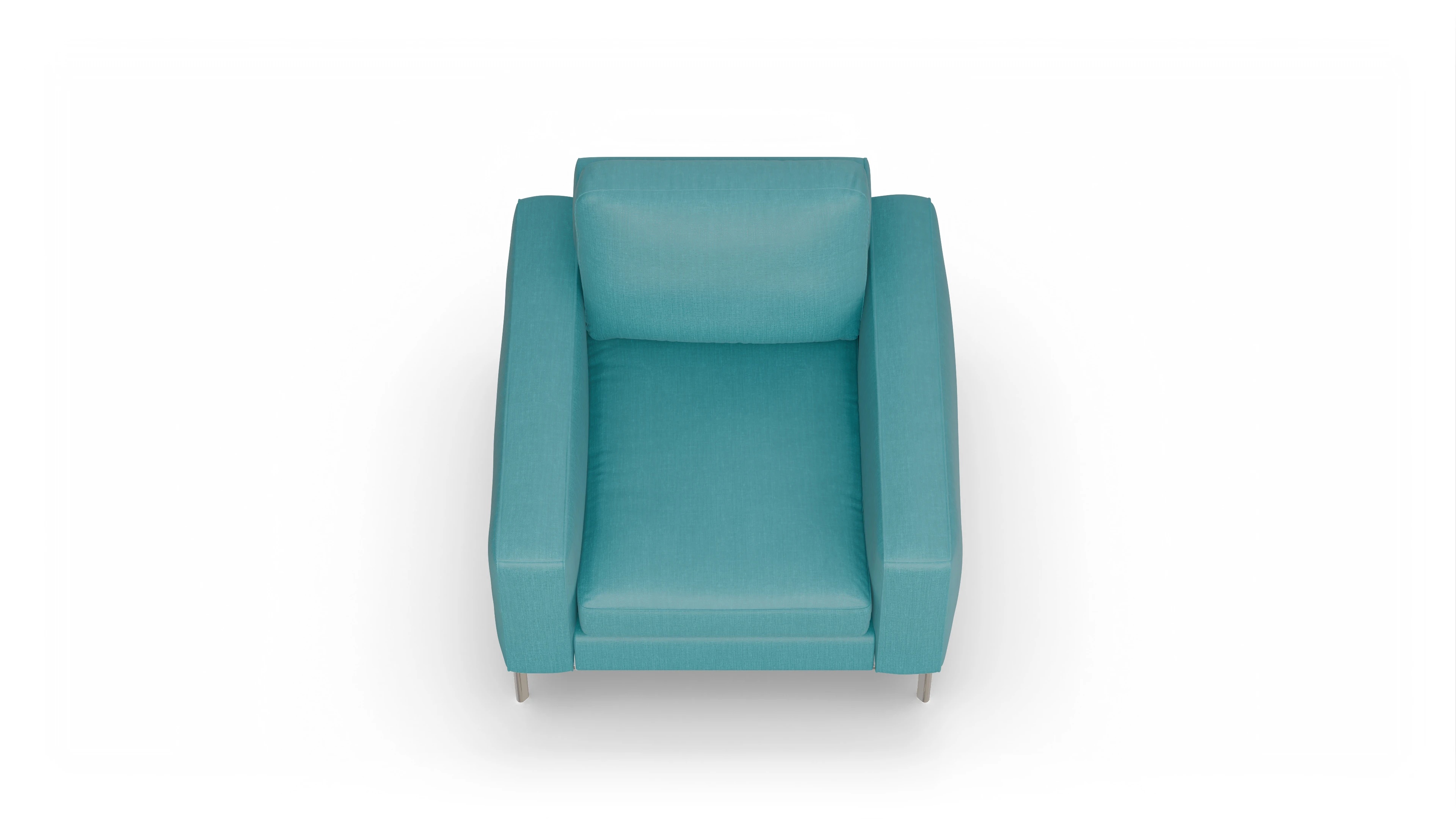 Ansicht des Produktes Pinedo Sessel in Stoff blau