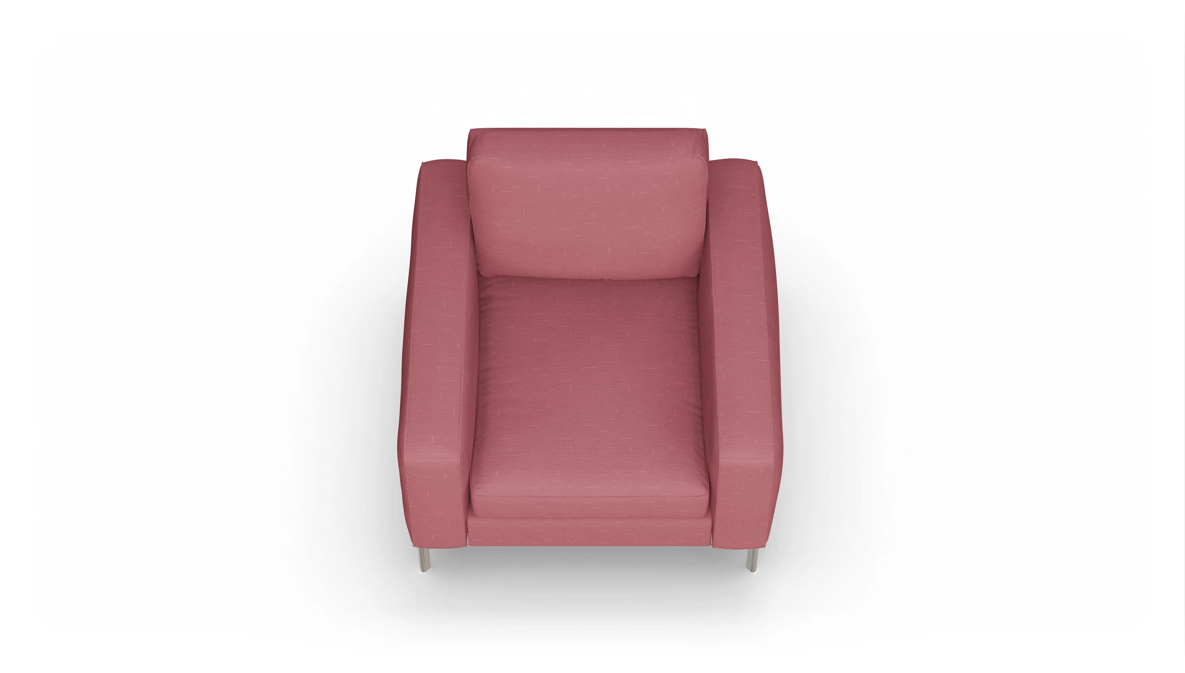 Ansicht des Produktes Pinedo Sessel in Stoff rot