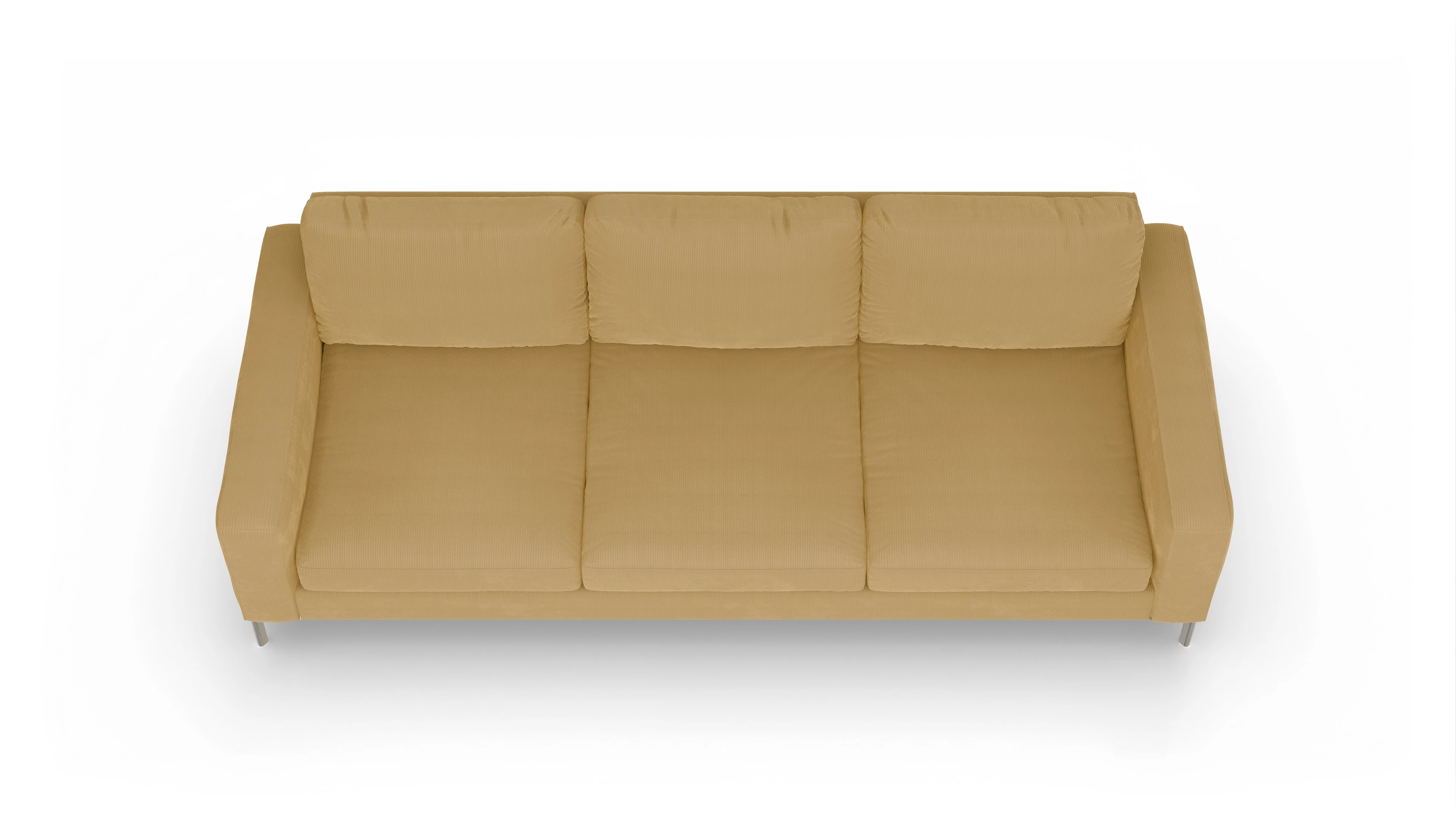 Ansicht des Produktes Pinedo 4,5-Sitzer in Cord gelb