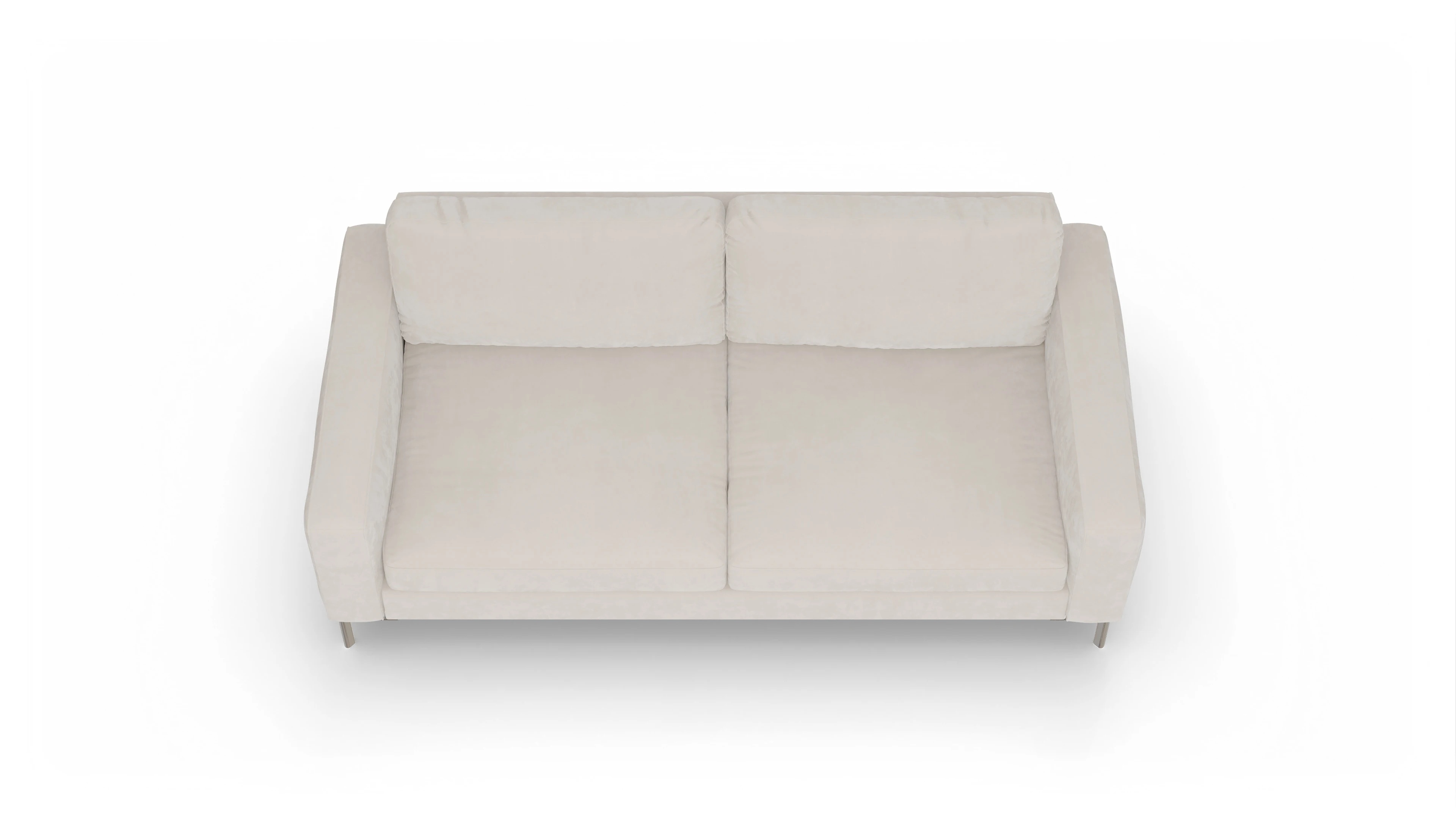 Ansicht des Produktes Pinedo 3,5-Sitzer in Samt weiß