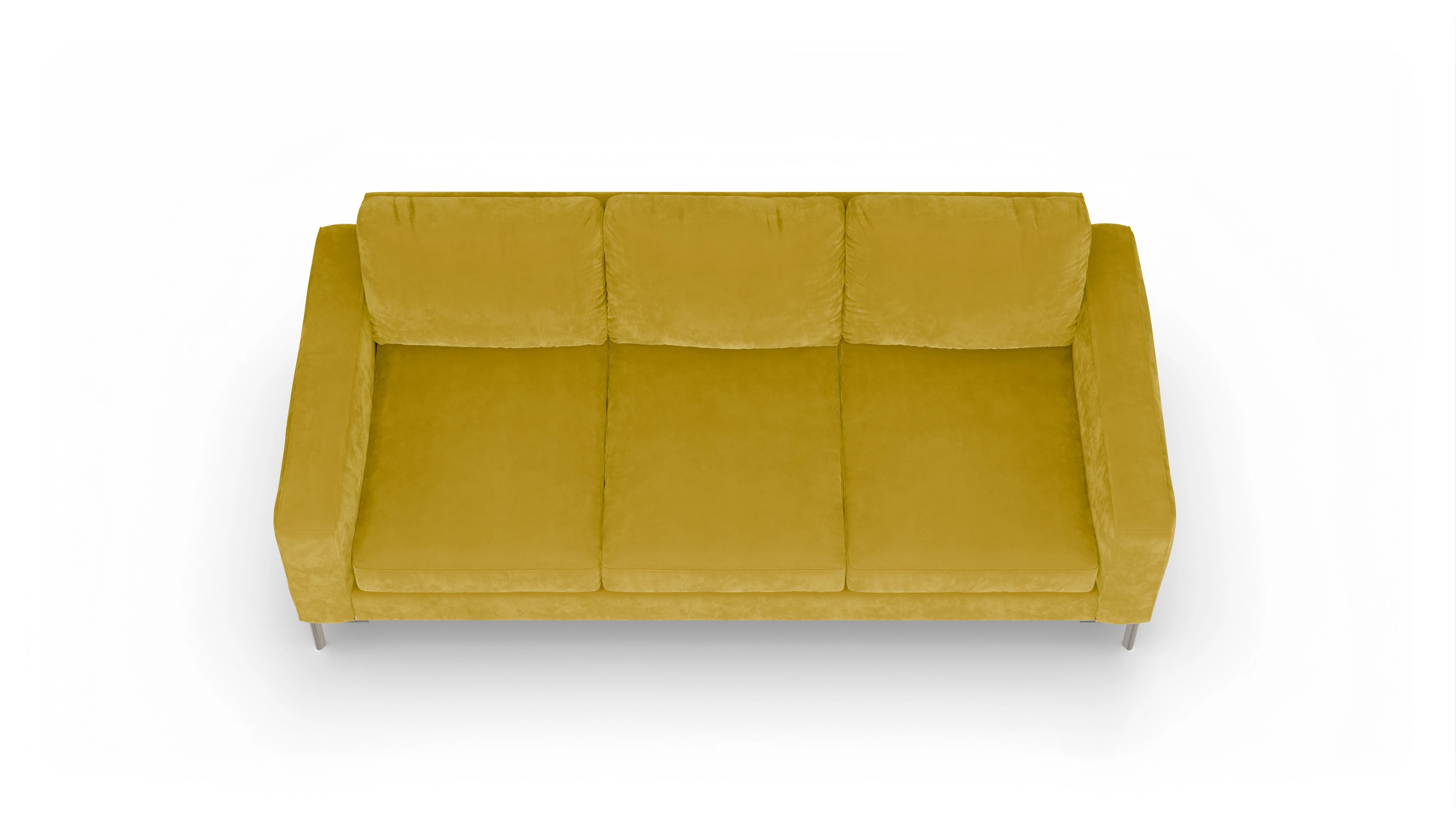 Ansicht des Produktes Pinedo 4-Sitzer in Samt gelb