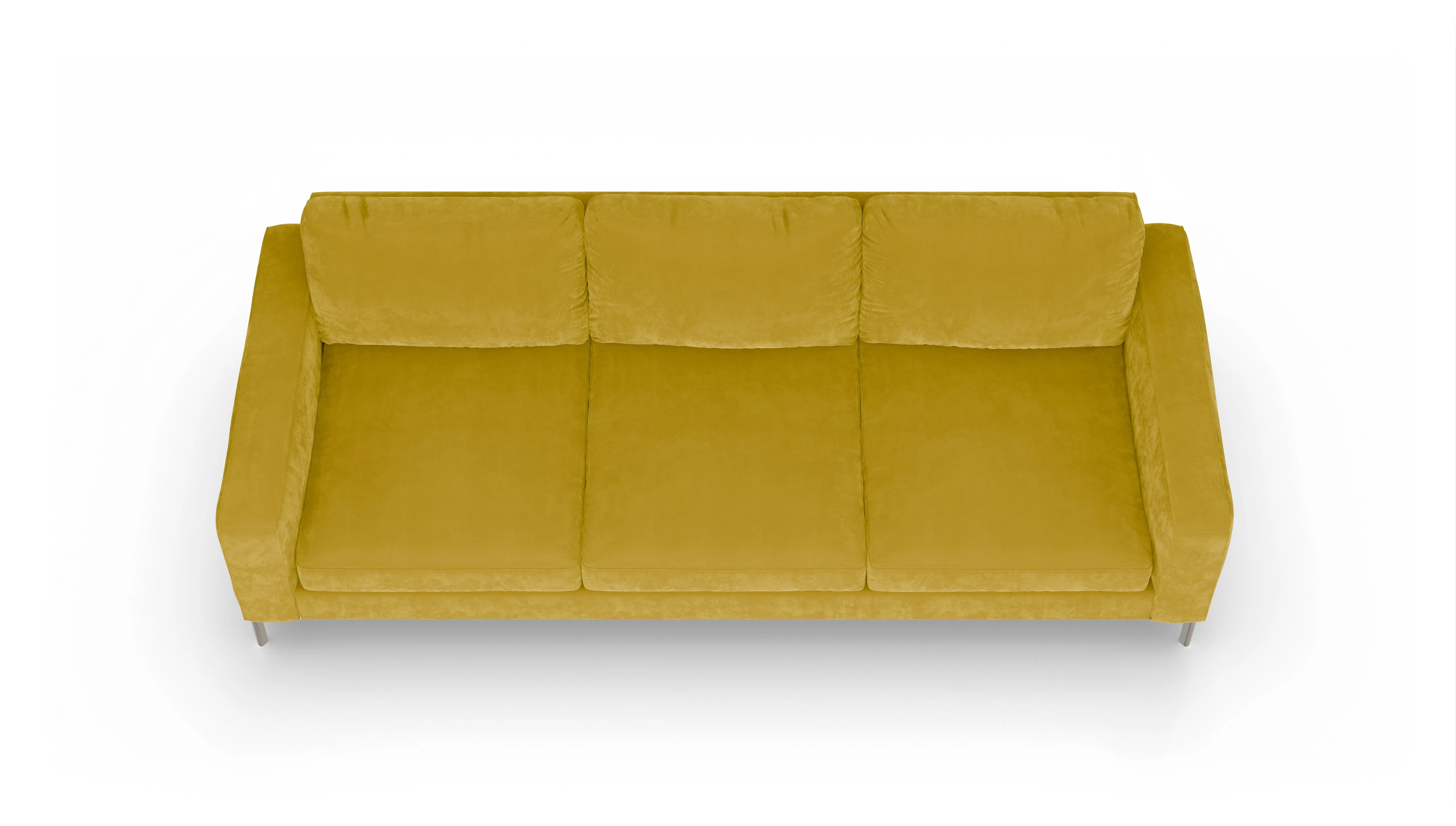 Ansicht des Produktes Pinedo 4,5-Sitzer in Samt gelb
