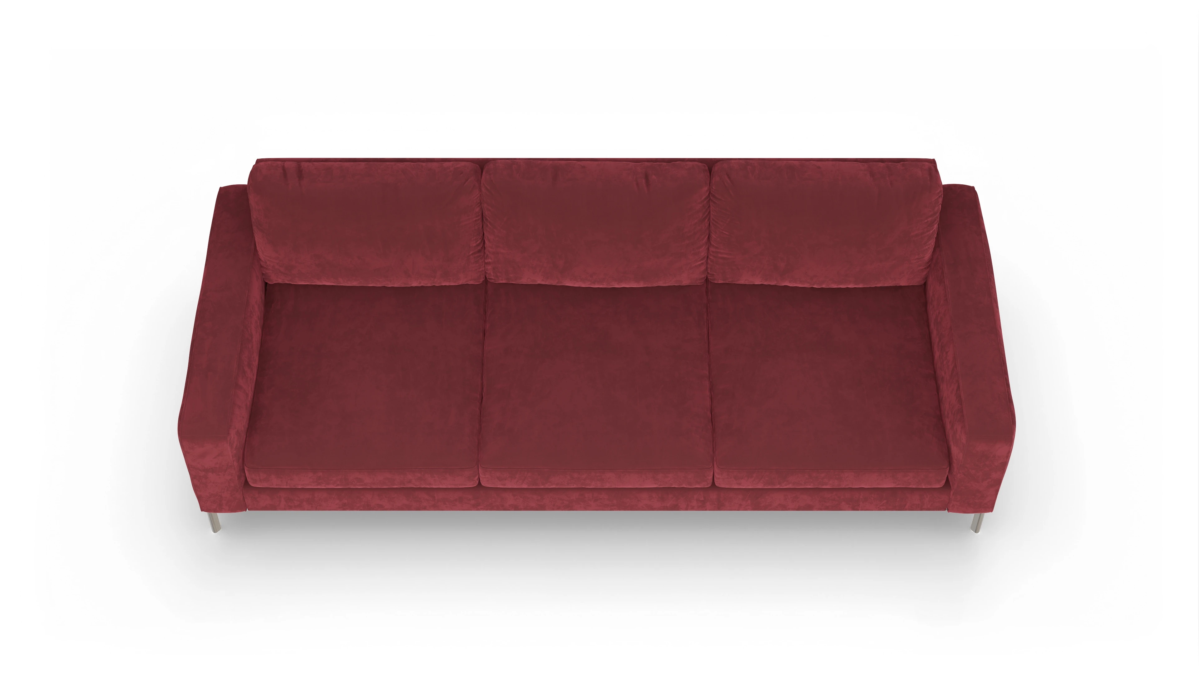 Pinedo Stoffsofa Ansicht des Produktes Pinedo 4,5-Sitzer in Samt rot