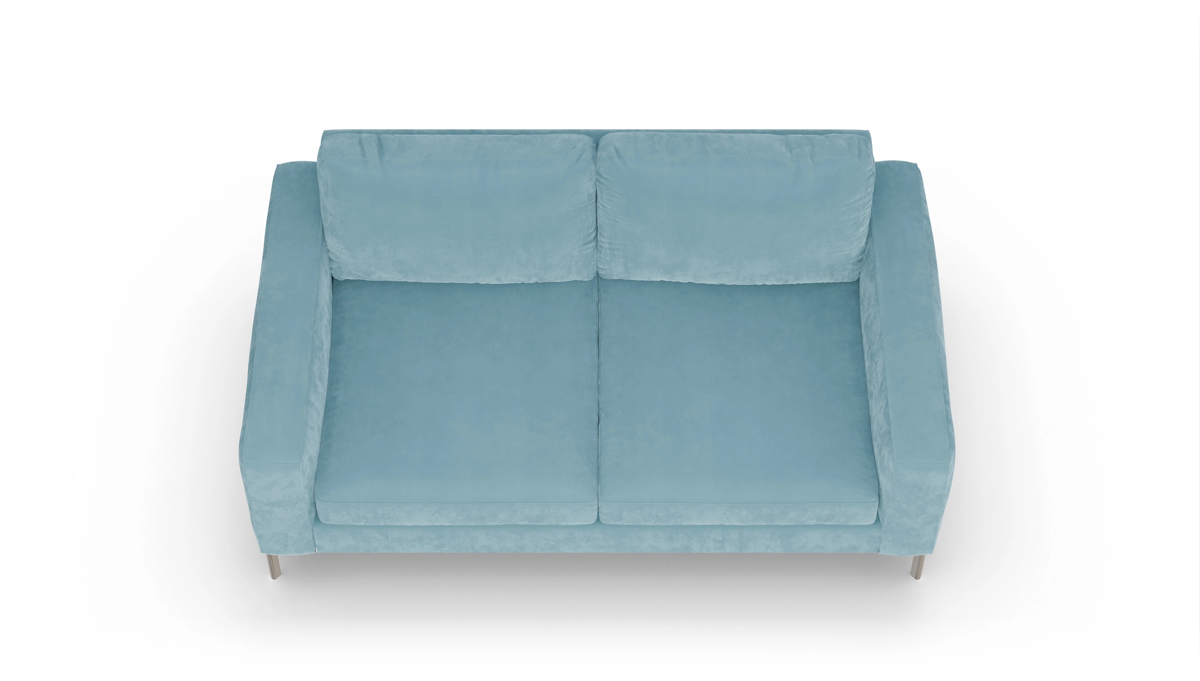 Ansicht des Produktes Pinedo 2,5-Sitzer in Samt blau