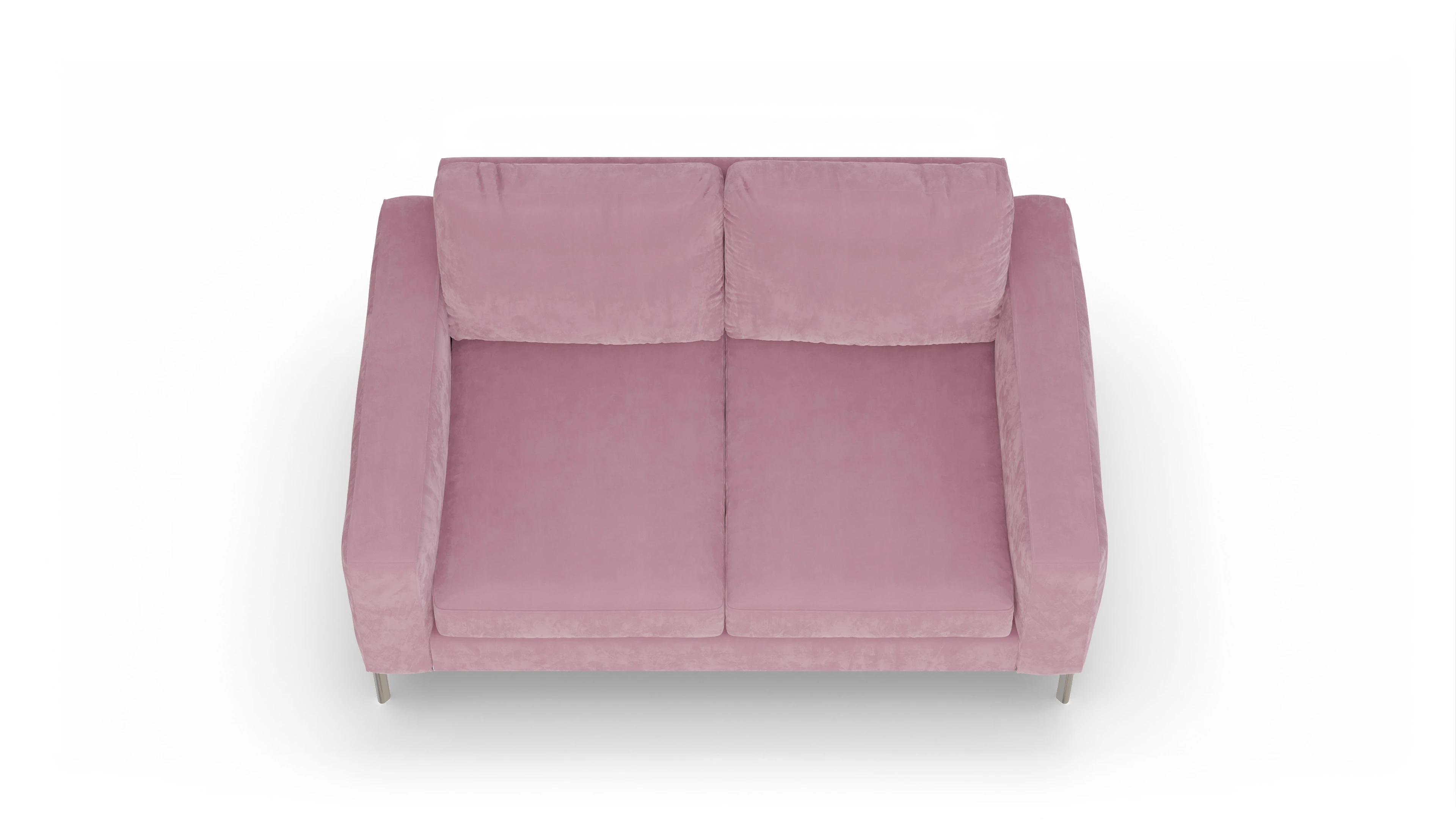 Pinedo Stoffsofa Ansicht des Produktes Pinedo 2-Sitzer in Samt rot