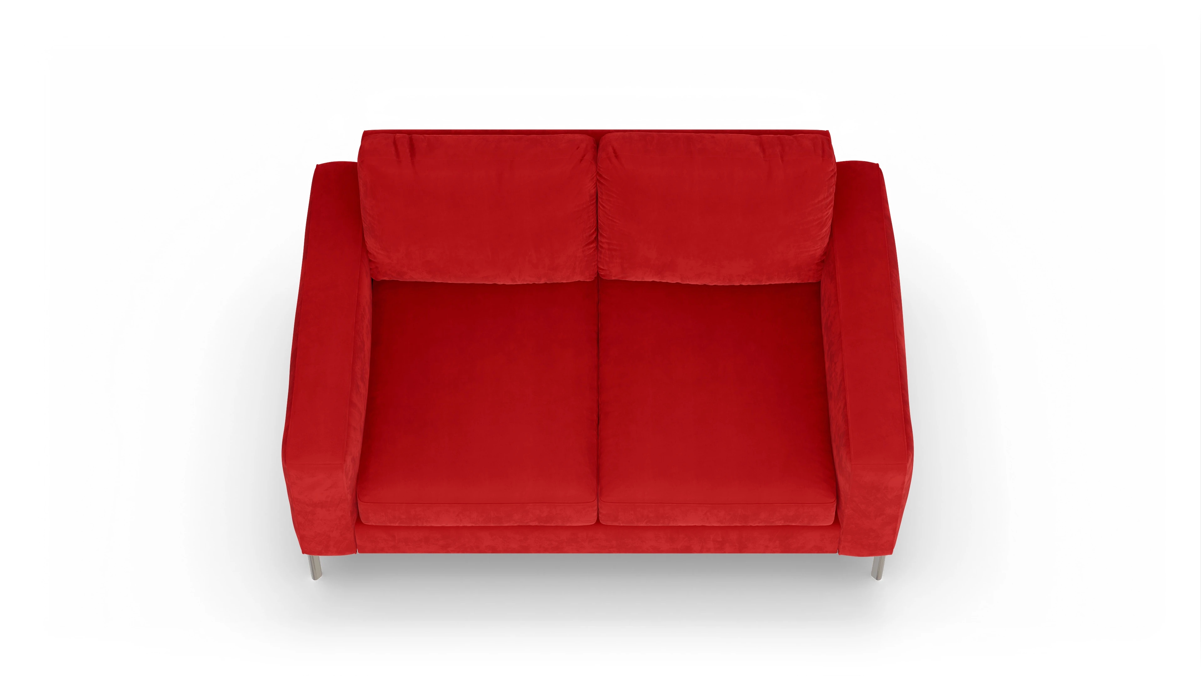 Ansicht des Produktes Pinedo 2-Sitzer in Samt rot