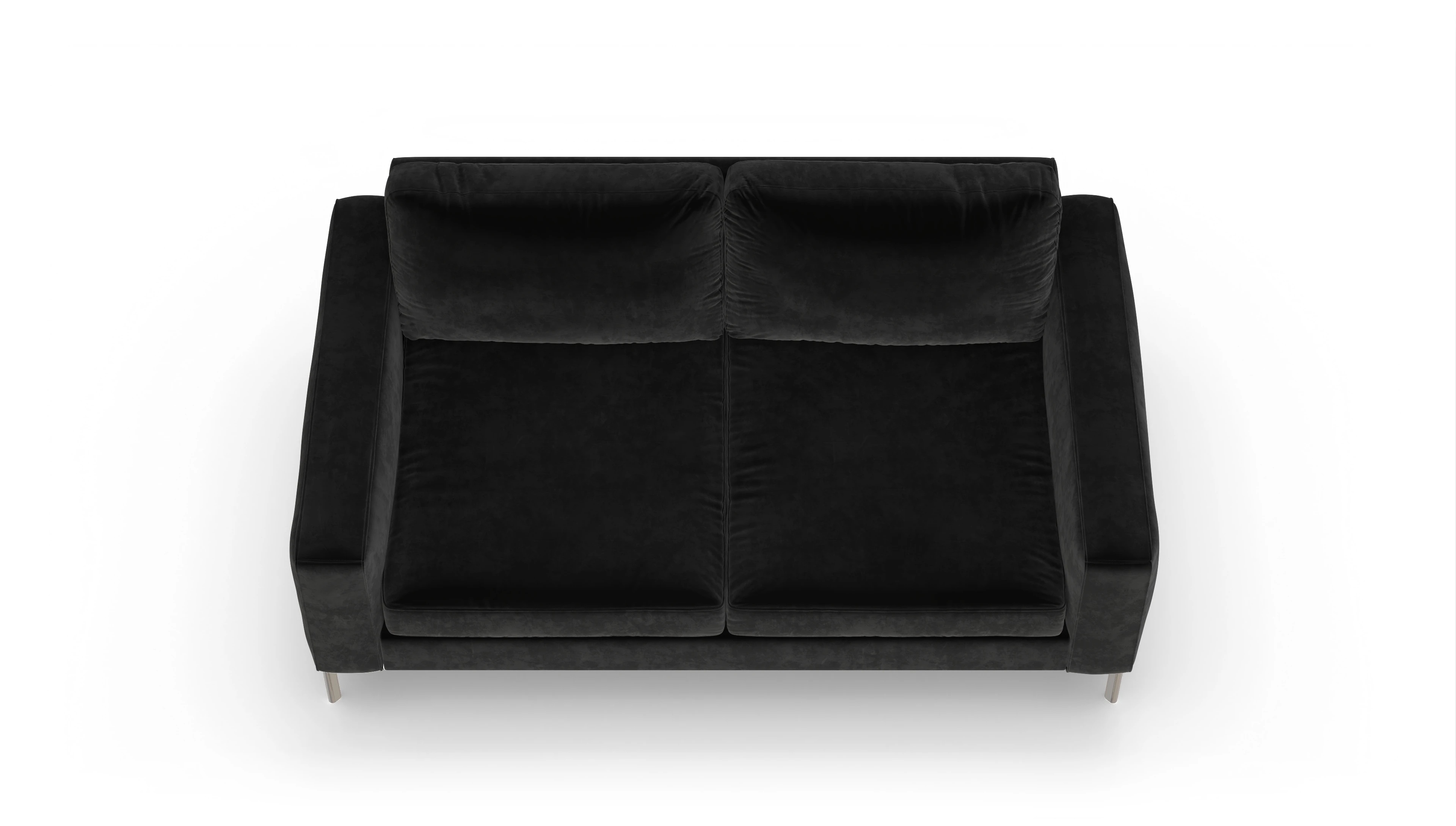 Ansicht des Produktes Pinedo 2,5-Sitzer in Samt schwarz