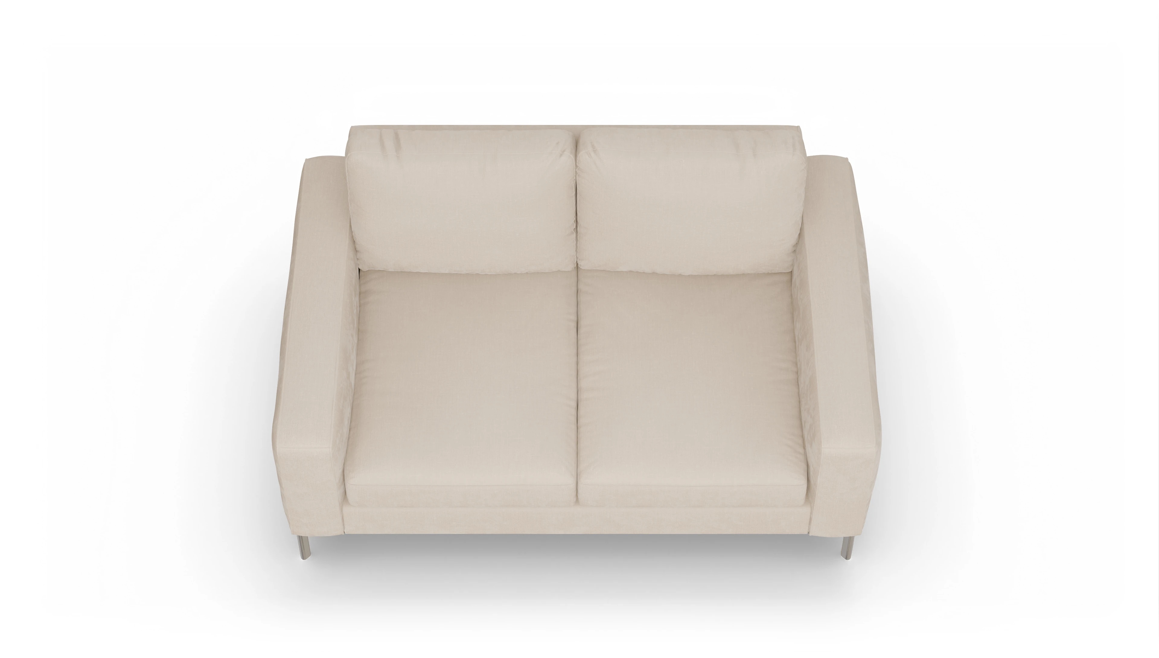 Ansicht des Produktes Pinedo 2-Sitzer in Stoff weiß