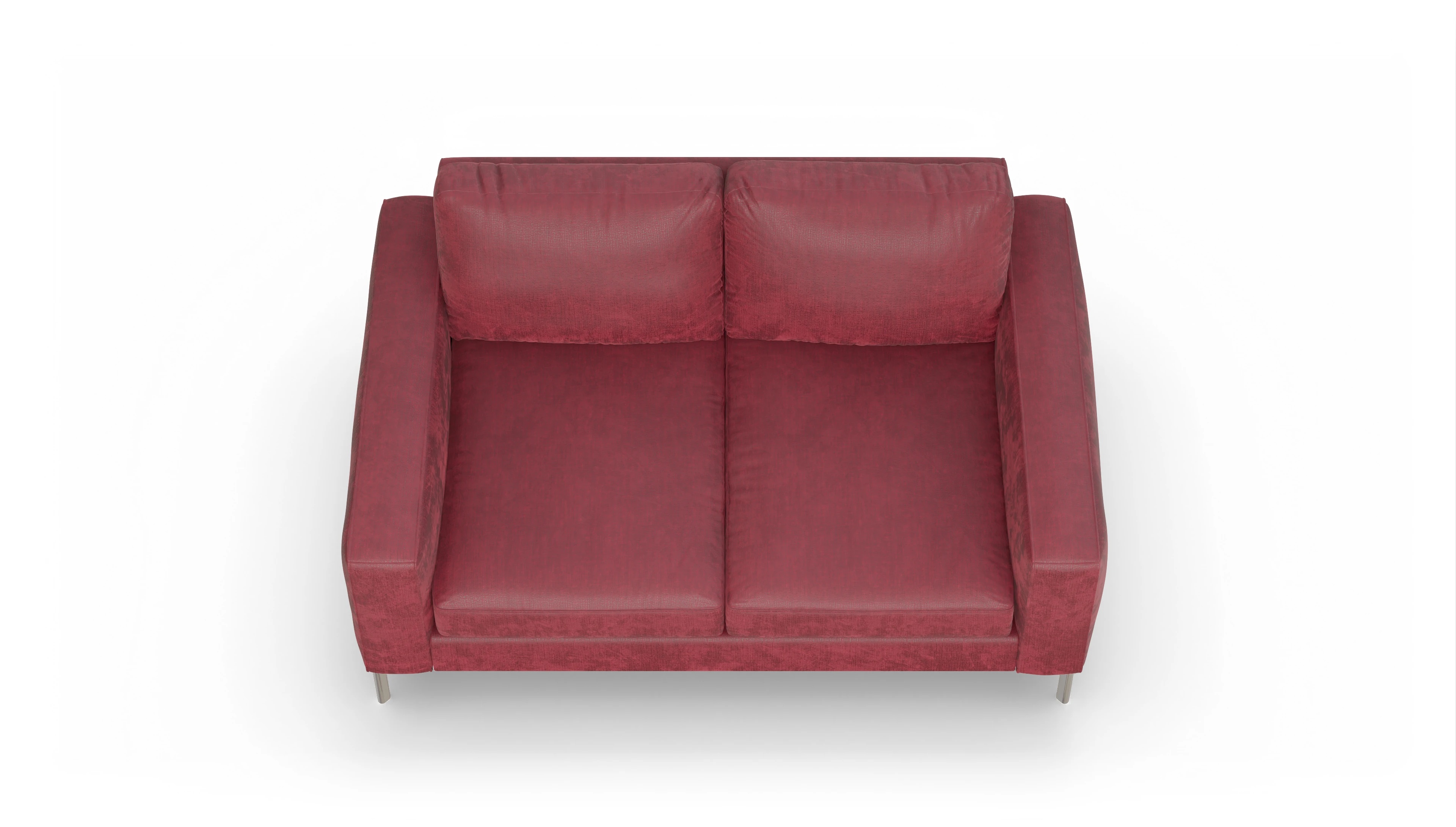 Ansicht des Produktes Pinedo 2-Sitzer in Stoff rot