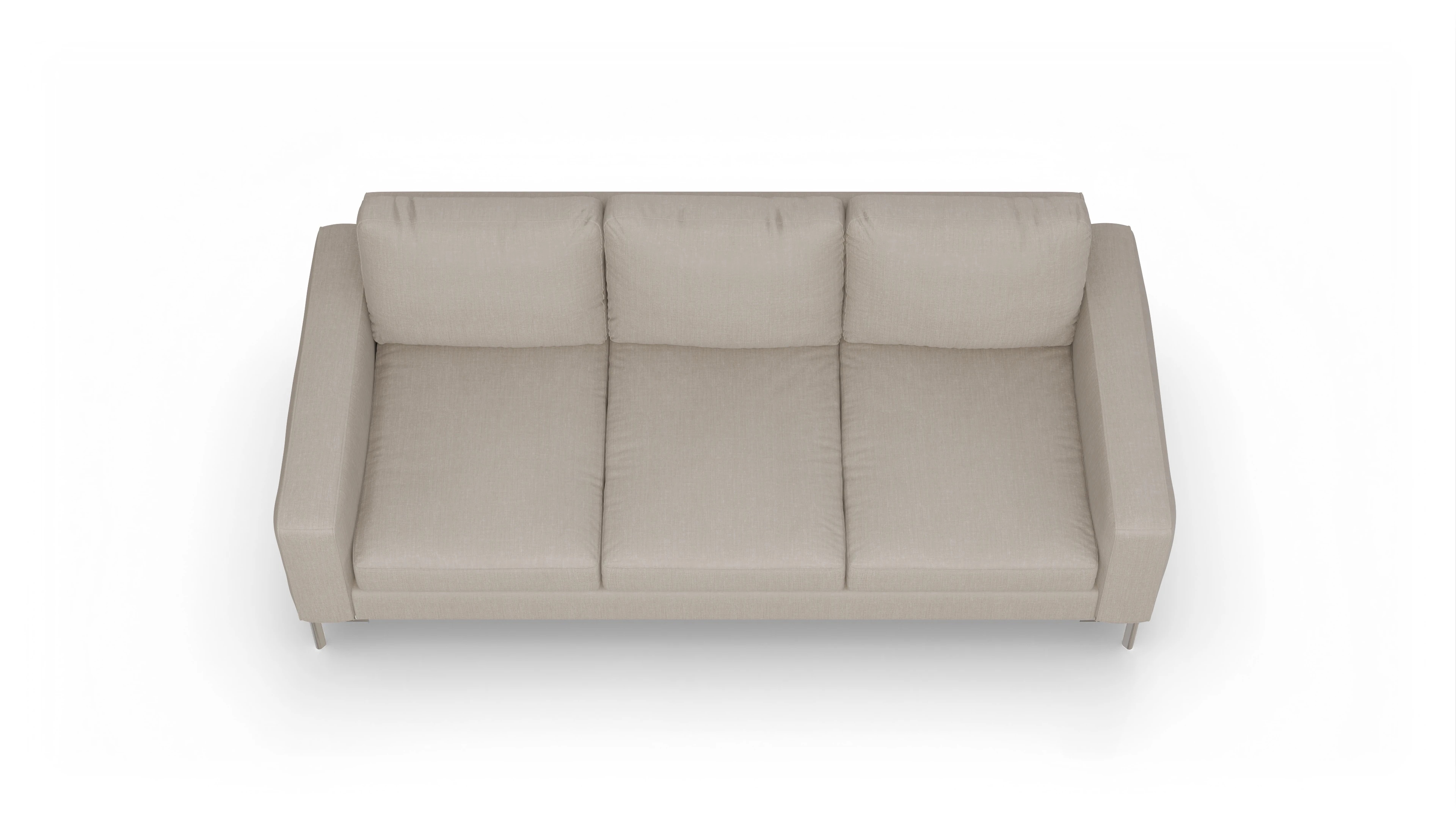 Pinedo Stoffsofa Ansicht des Produktes Pinedo 4-Sitzer in Stoff braun