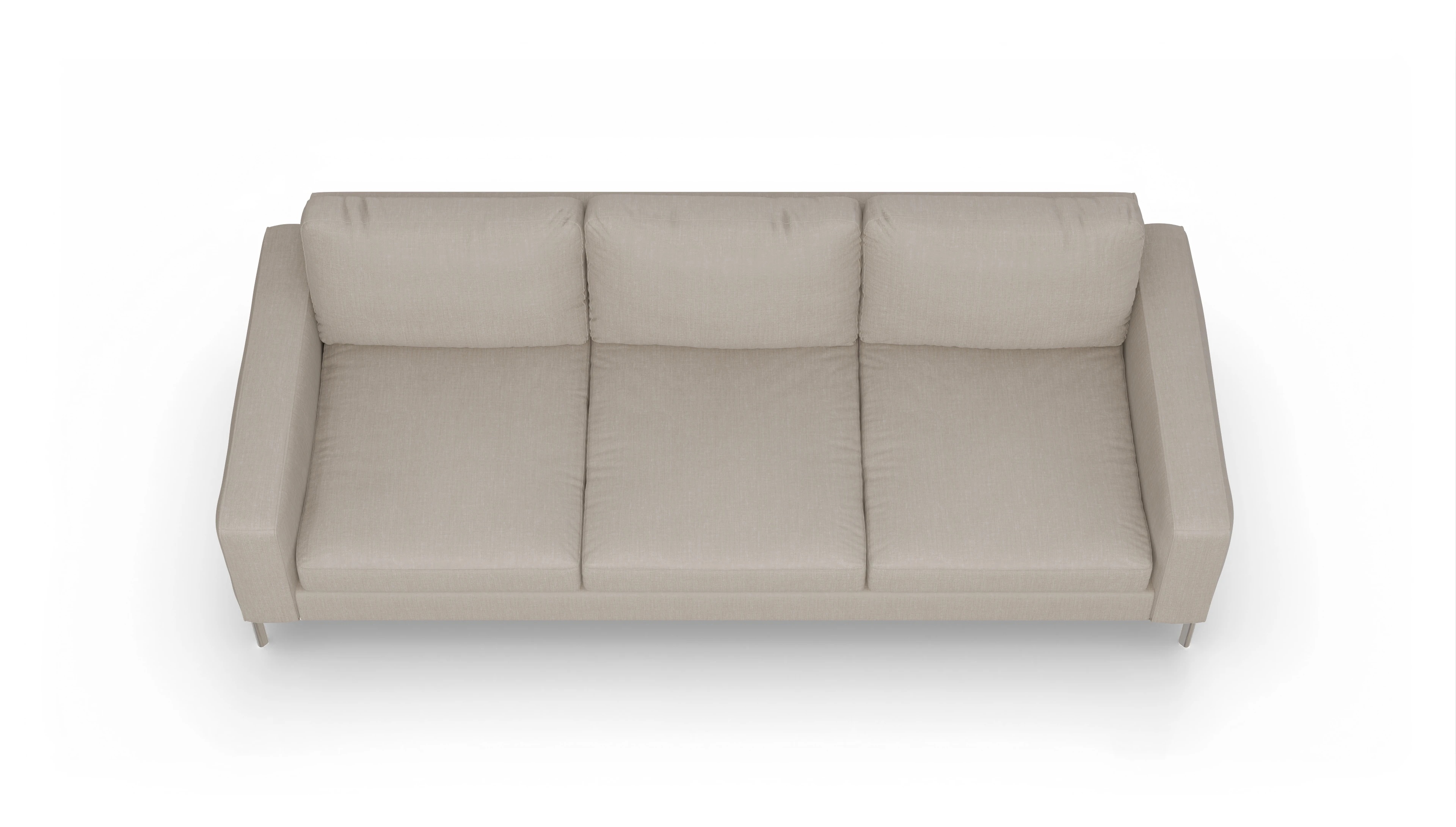 Pinedo Stoffsofa Ansicht des Produktes Pinedo 4,5-Sitzer in Stoff braun
