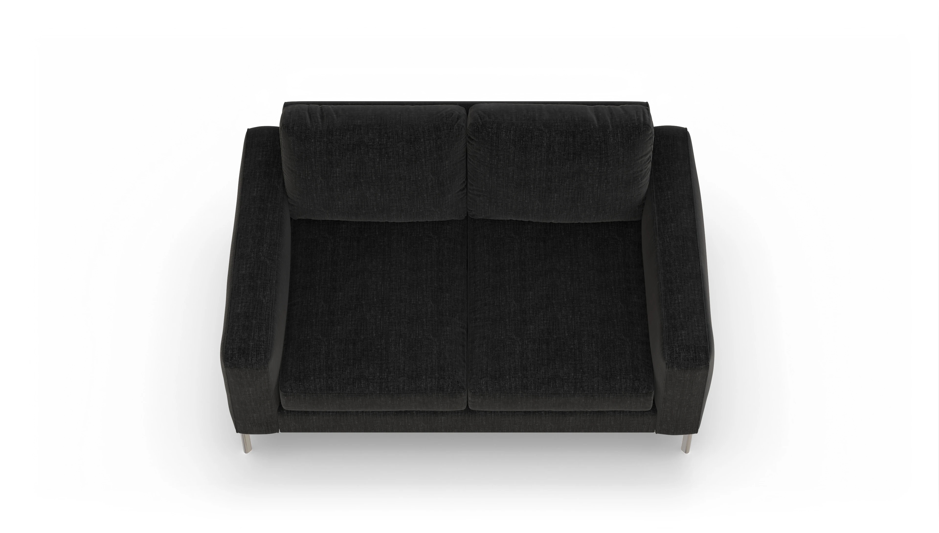 Ansicht des Produktes Pinedo 2-Sitzer in Stoff schwarz