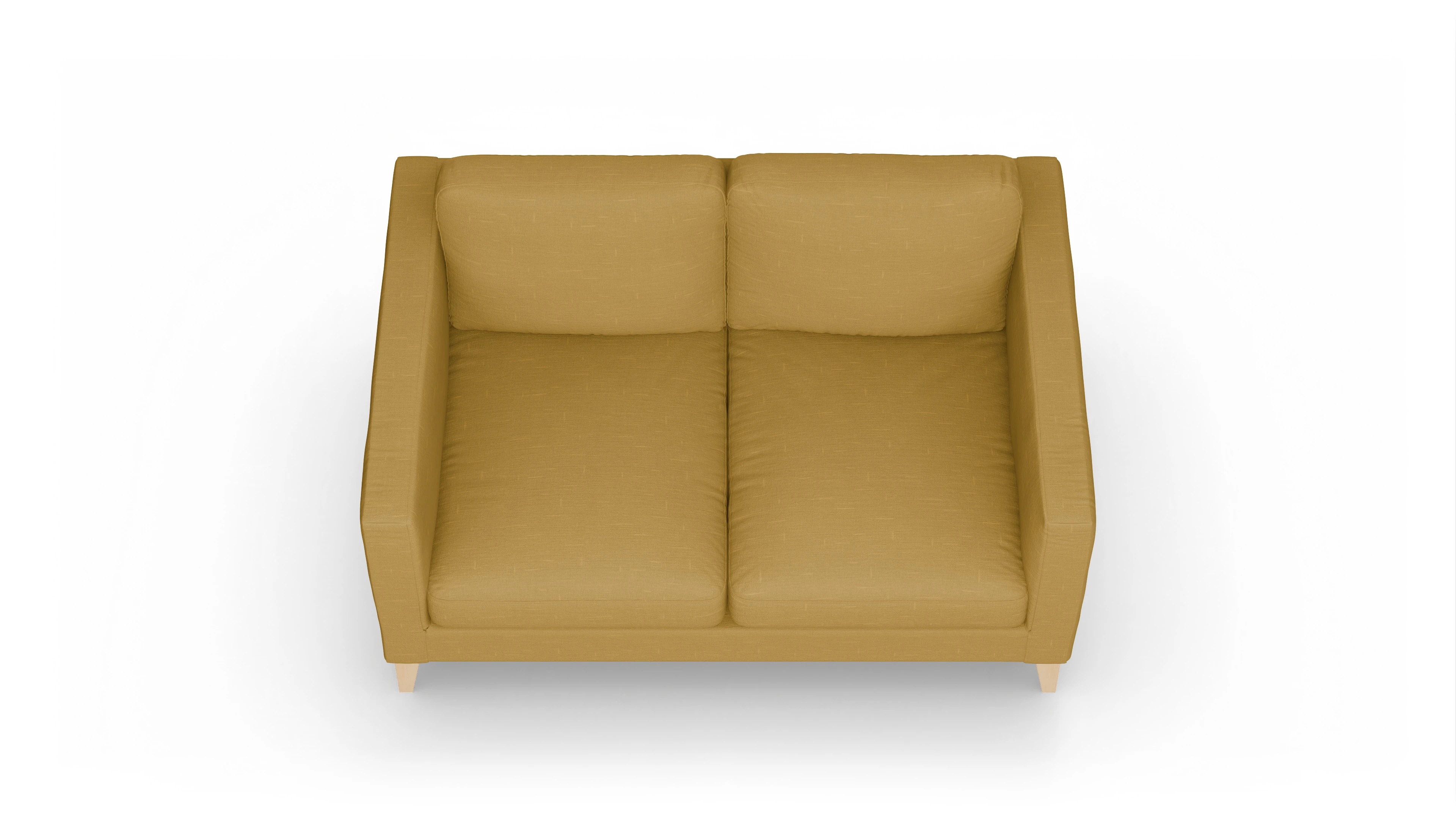 Montes Stoffsofa Ansicht des Produktes Montes 2-Sitzer in Stoff gelb