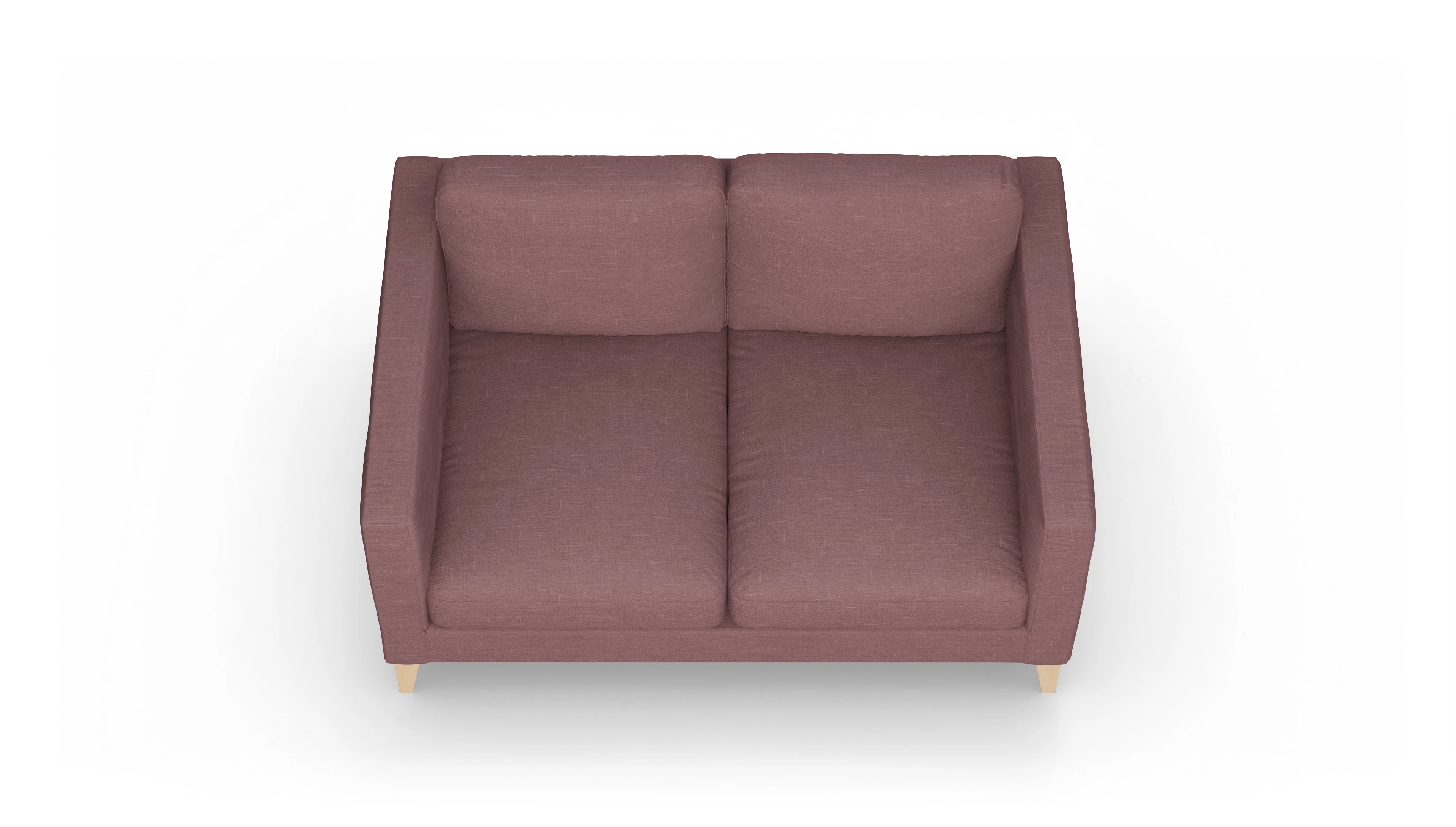 Montes Stoffsofa Ansicht des Produktes Montes 2-Sitzer in Stoff rot