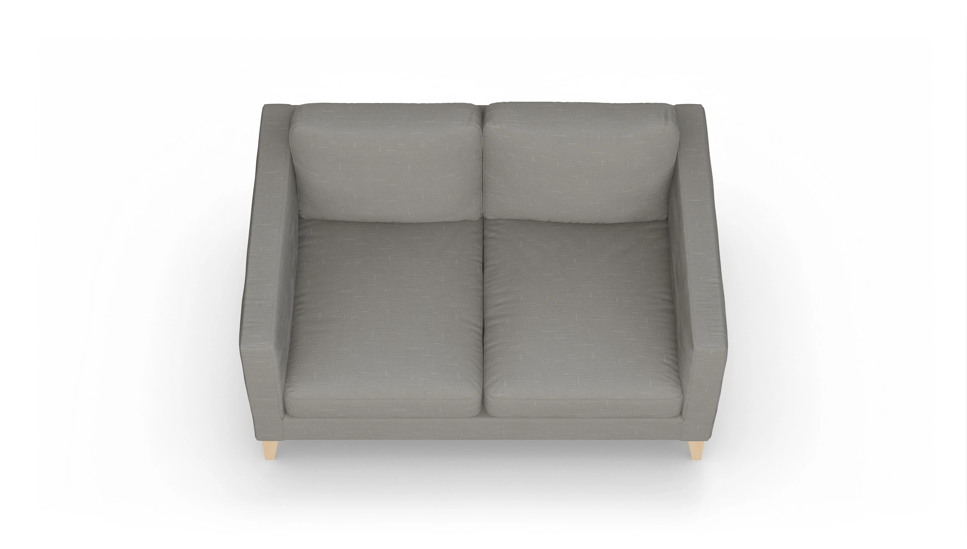 Montes Stoffsofa Ansicht des Produktes Montes 2-Sitzer in Stoff grau