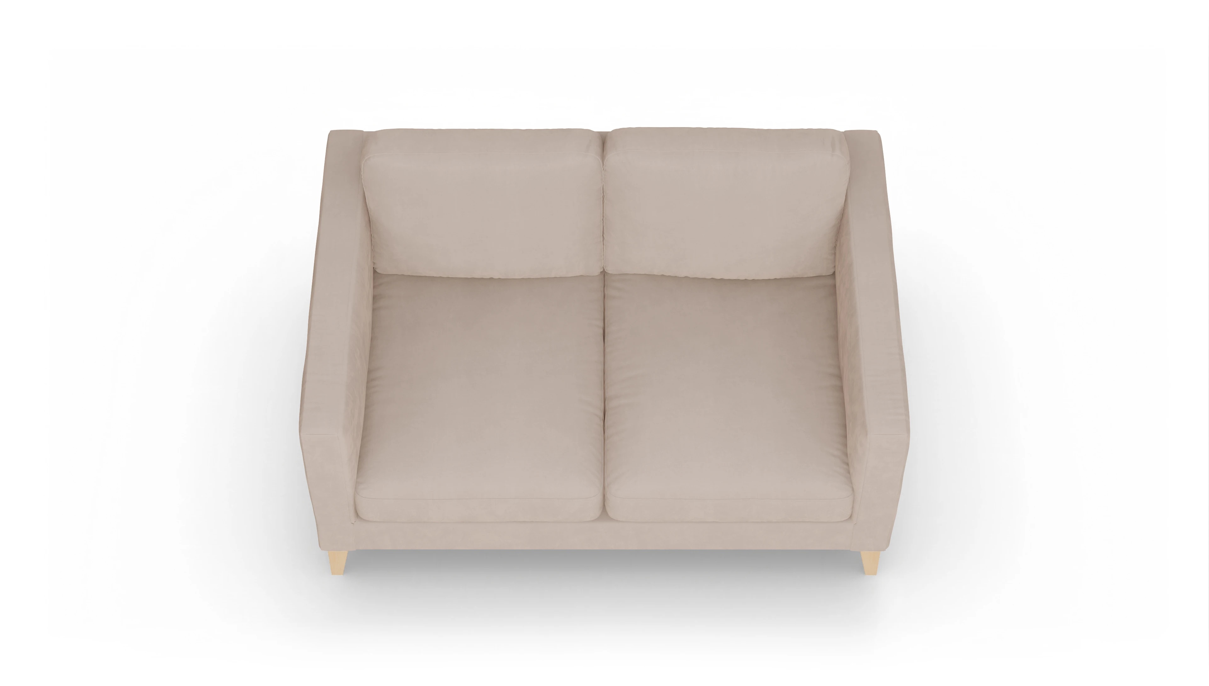 Montes Stoffsofa Ansicht des Produktes Montes 2-Sitzer in Samt beige