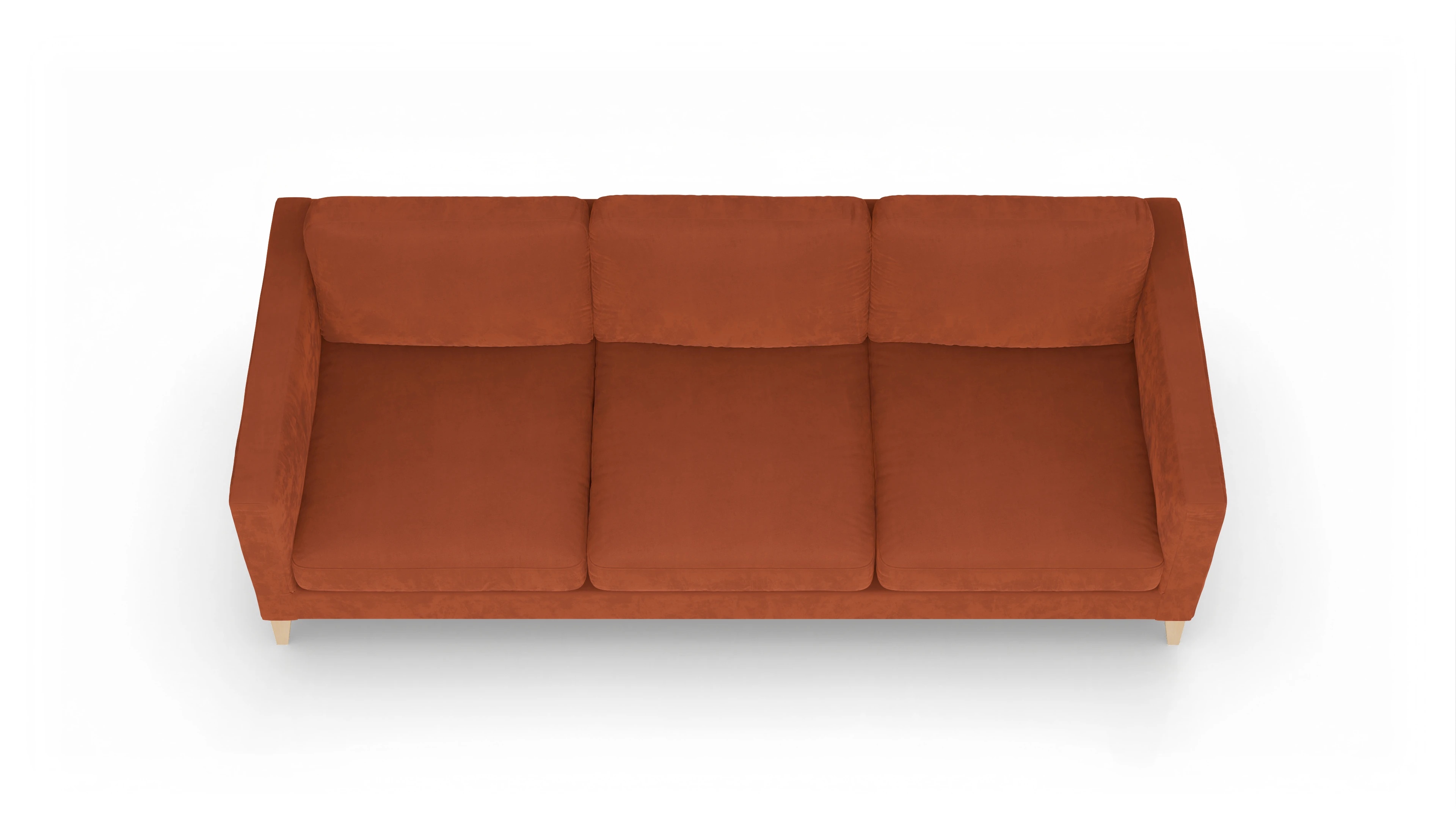 Ansicht des Produktes Montes 4,5-Sitzer in Samt orange