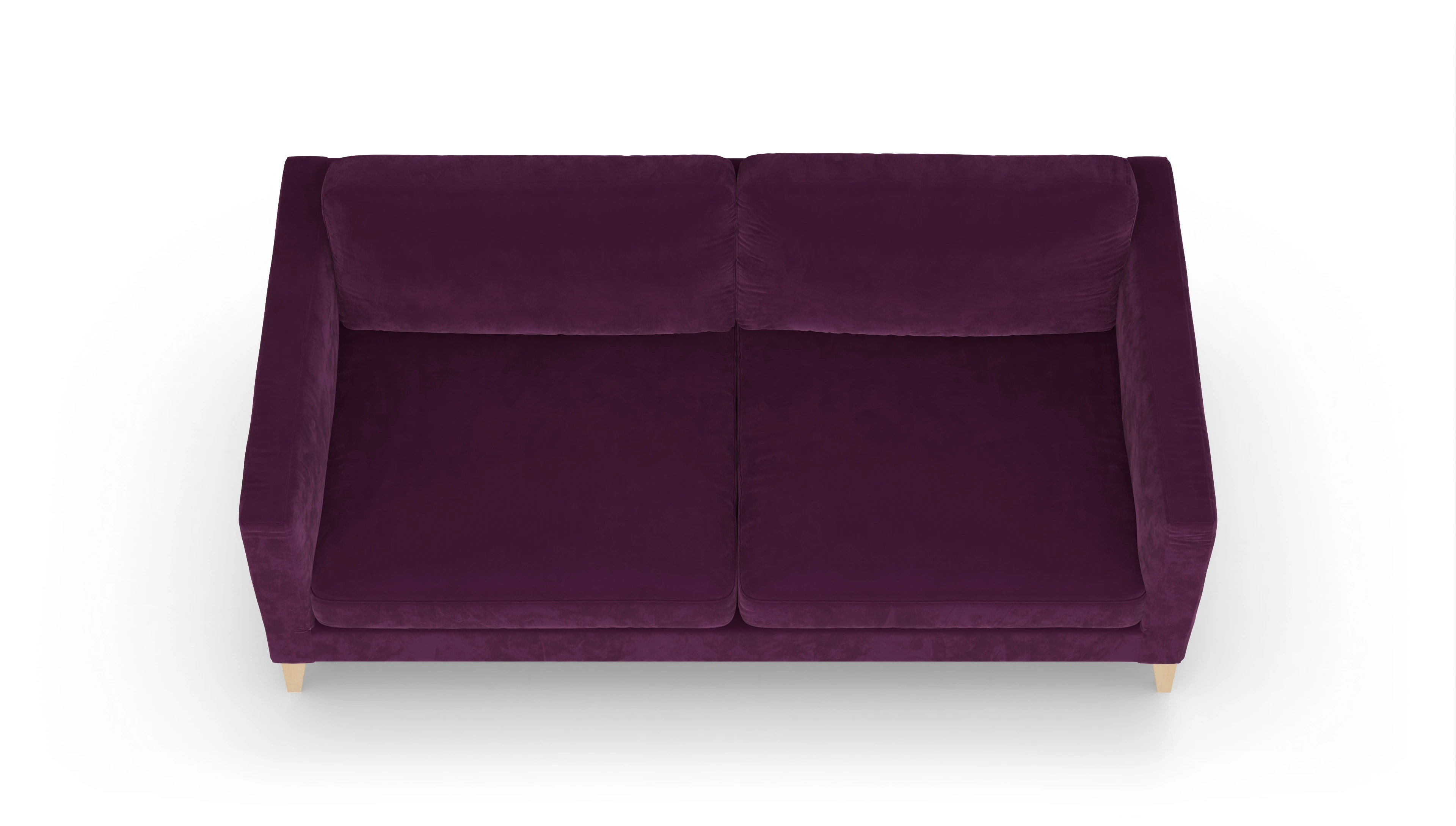 Montes Stoffsofa Ansicht des Produktes Montes 3,5-Sitzer in Samt rot